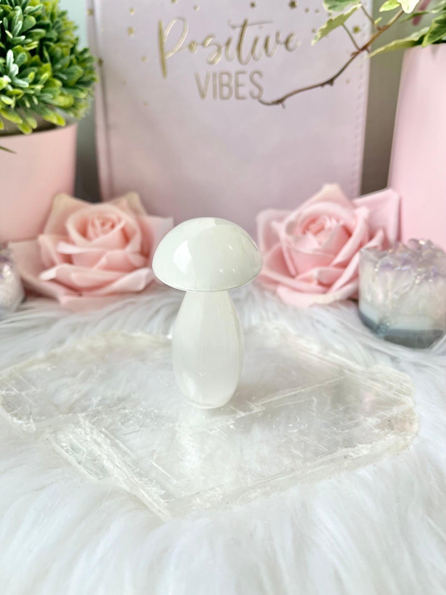 Medium Selenite Mushroom