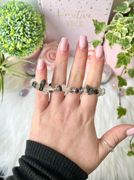 Tourmaline Quartz Chip Bracelet