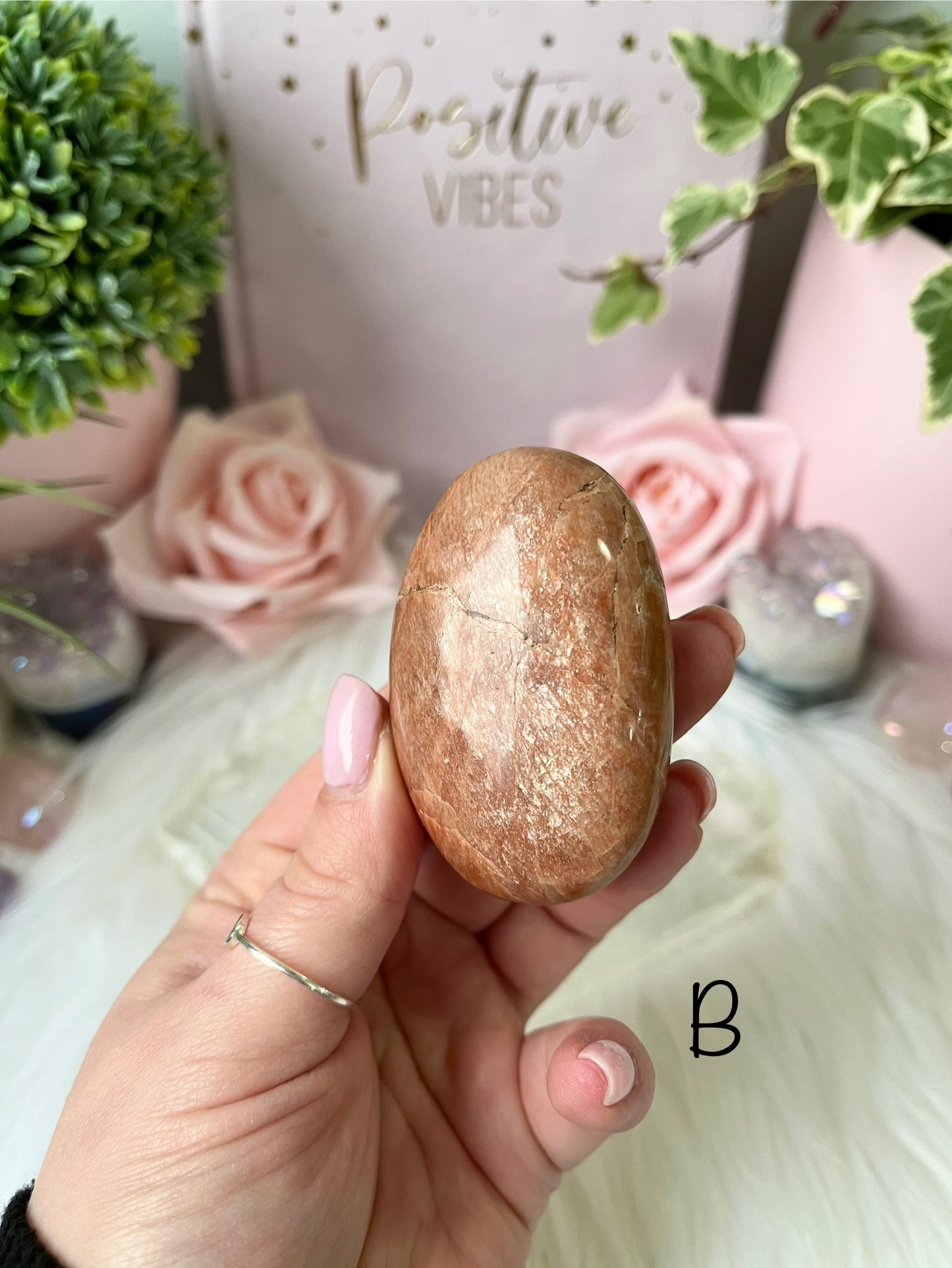 Peach Moonstone Palmstone
