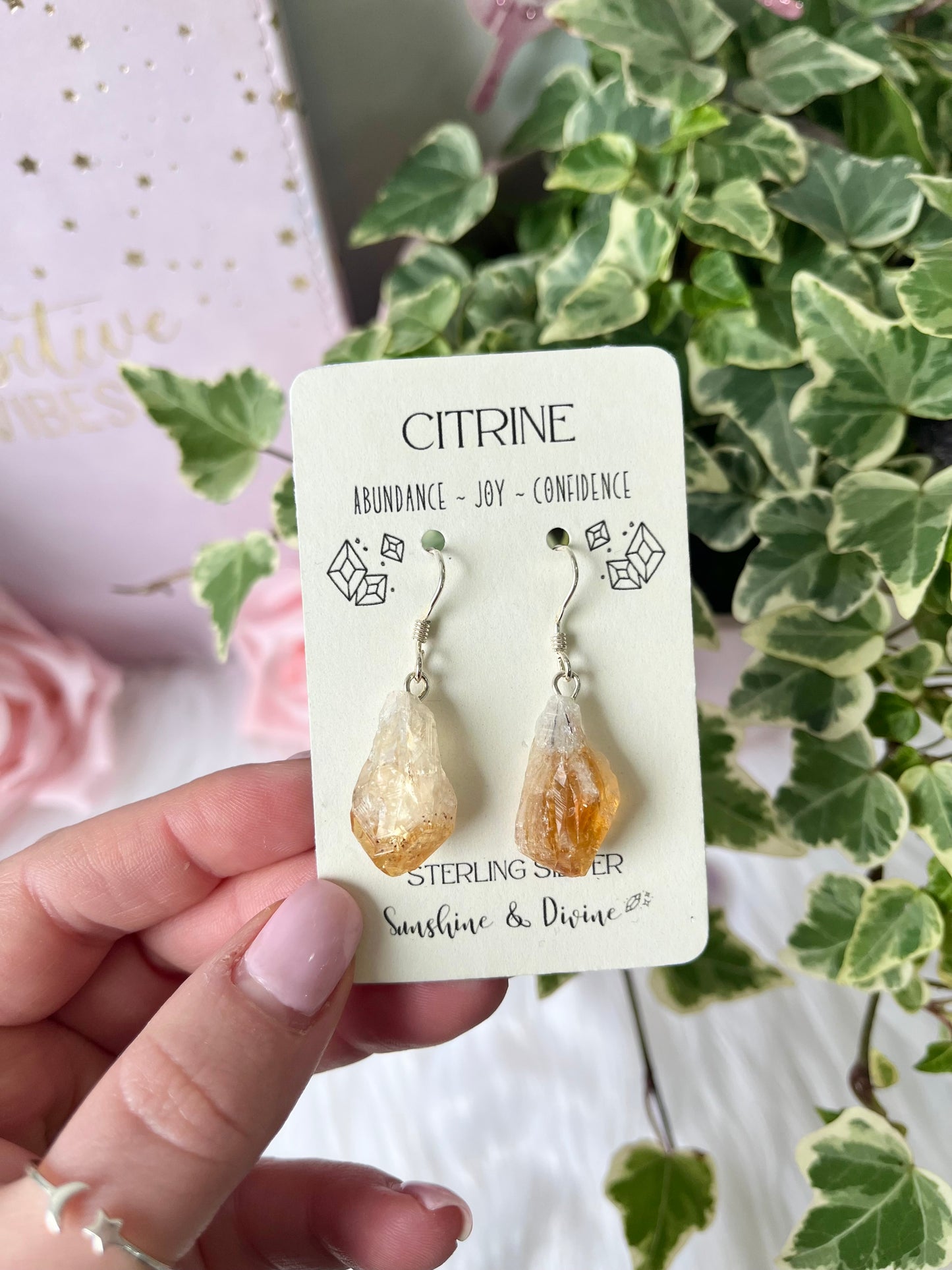 Sterling Silver Citrine Earrings