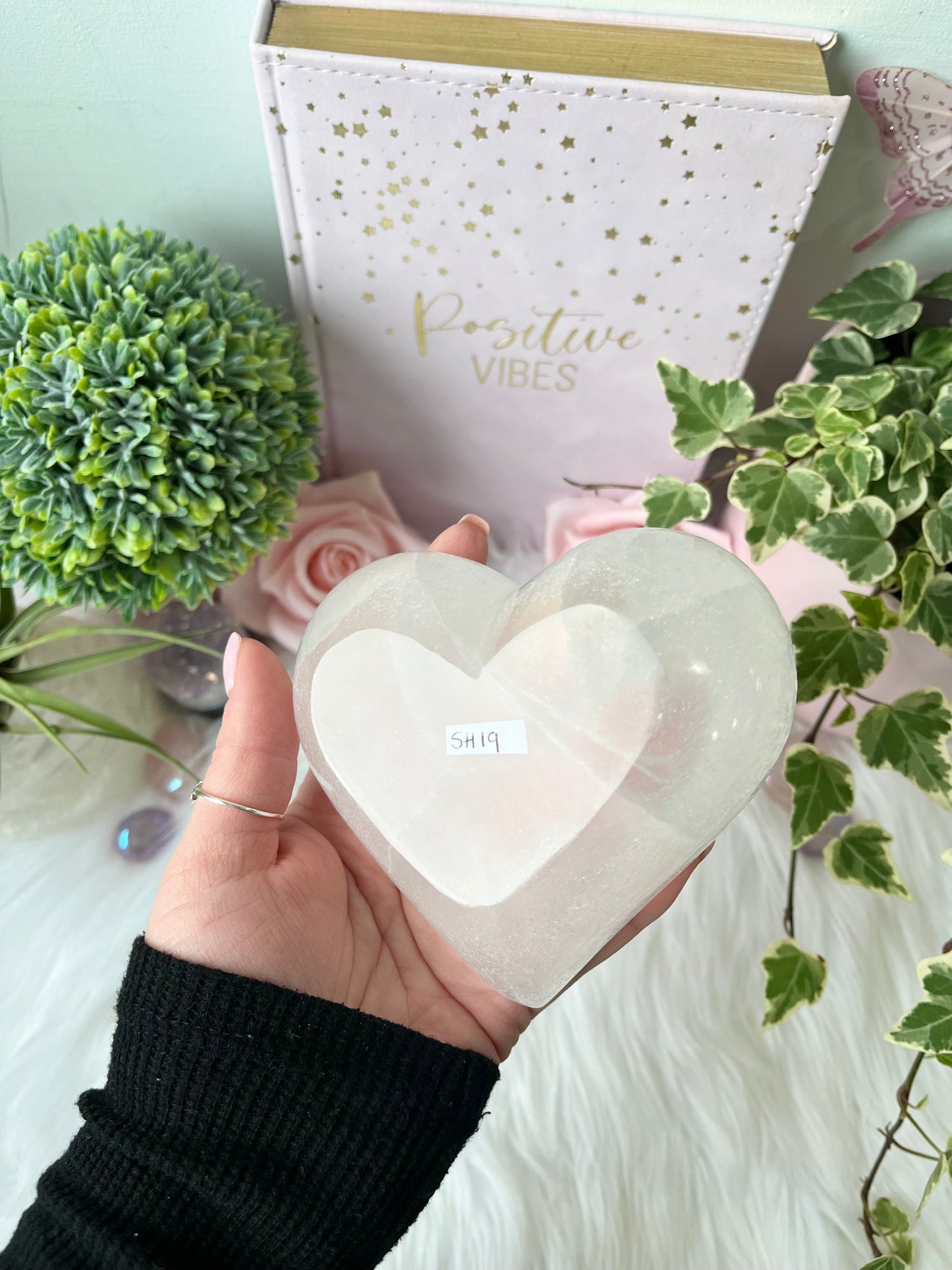 Selenite Heart Bowl