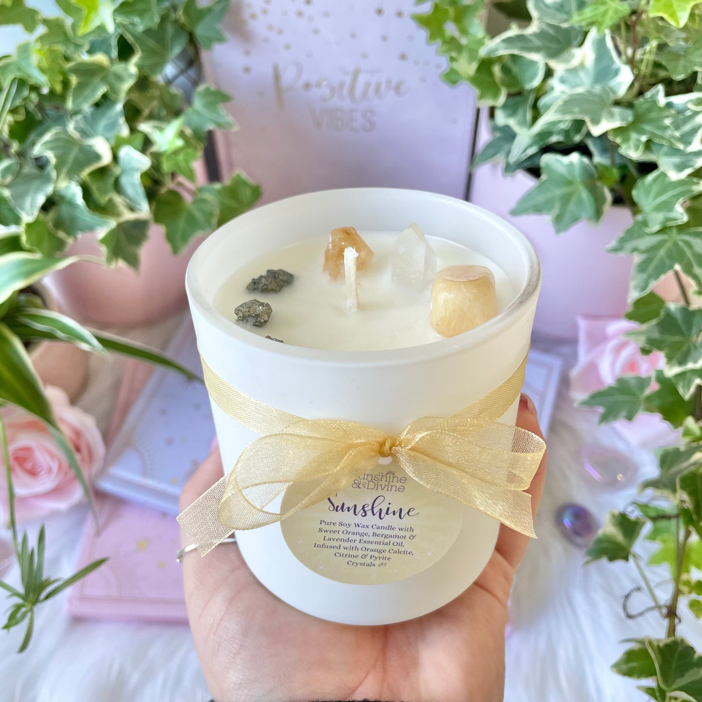 Sunshine Crystal Candle