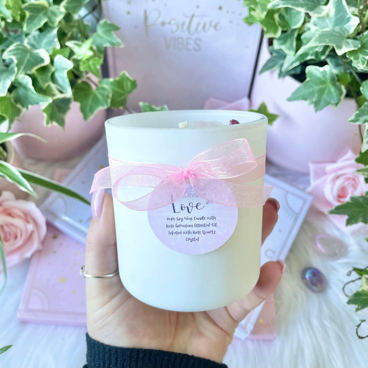 LOVE Crystal Candle