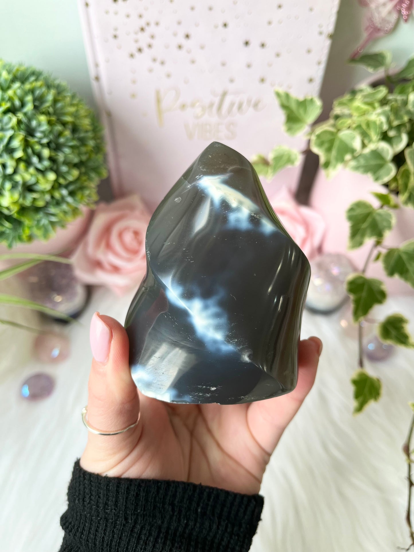 Orca Agate Flame