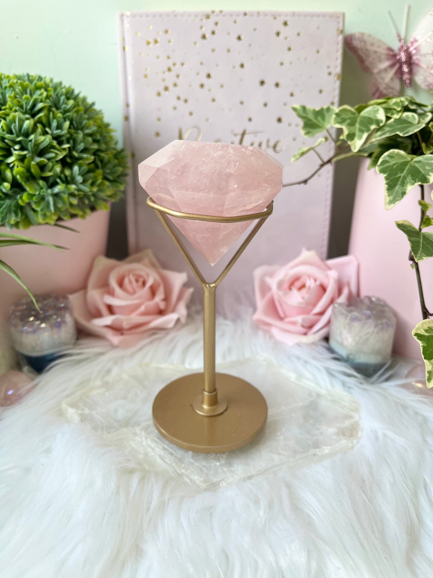 Rose Quartz Diamond 3D
