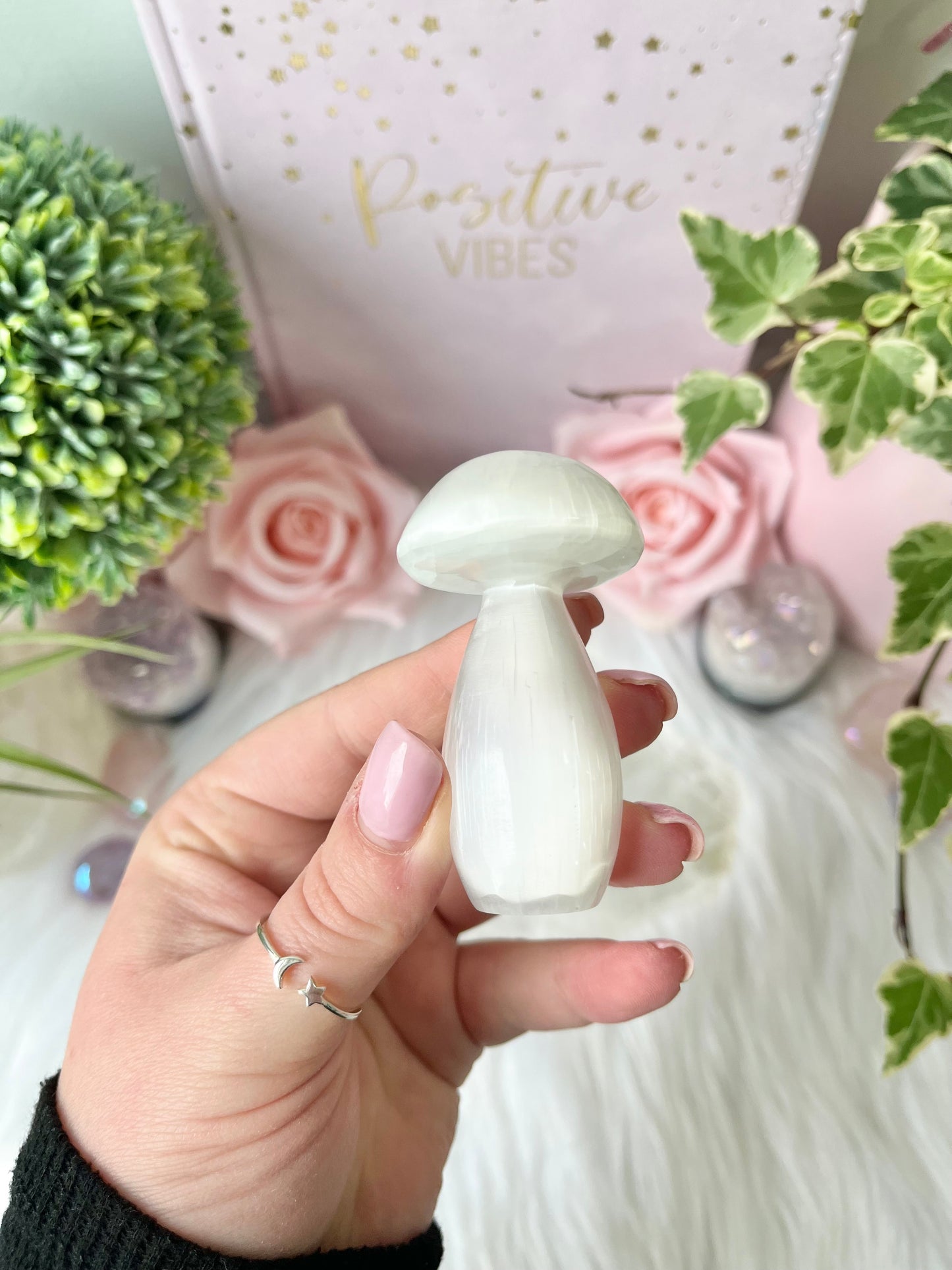 Medium Selenite Mushroom