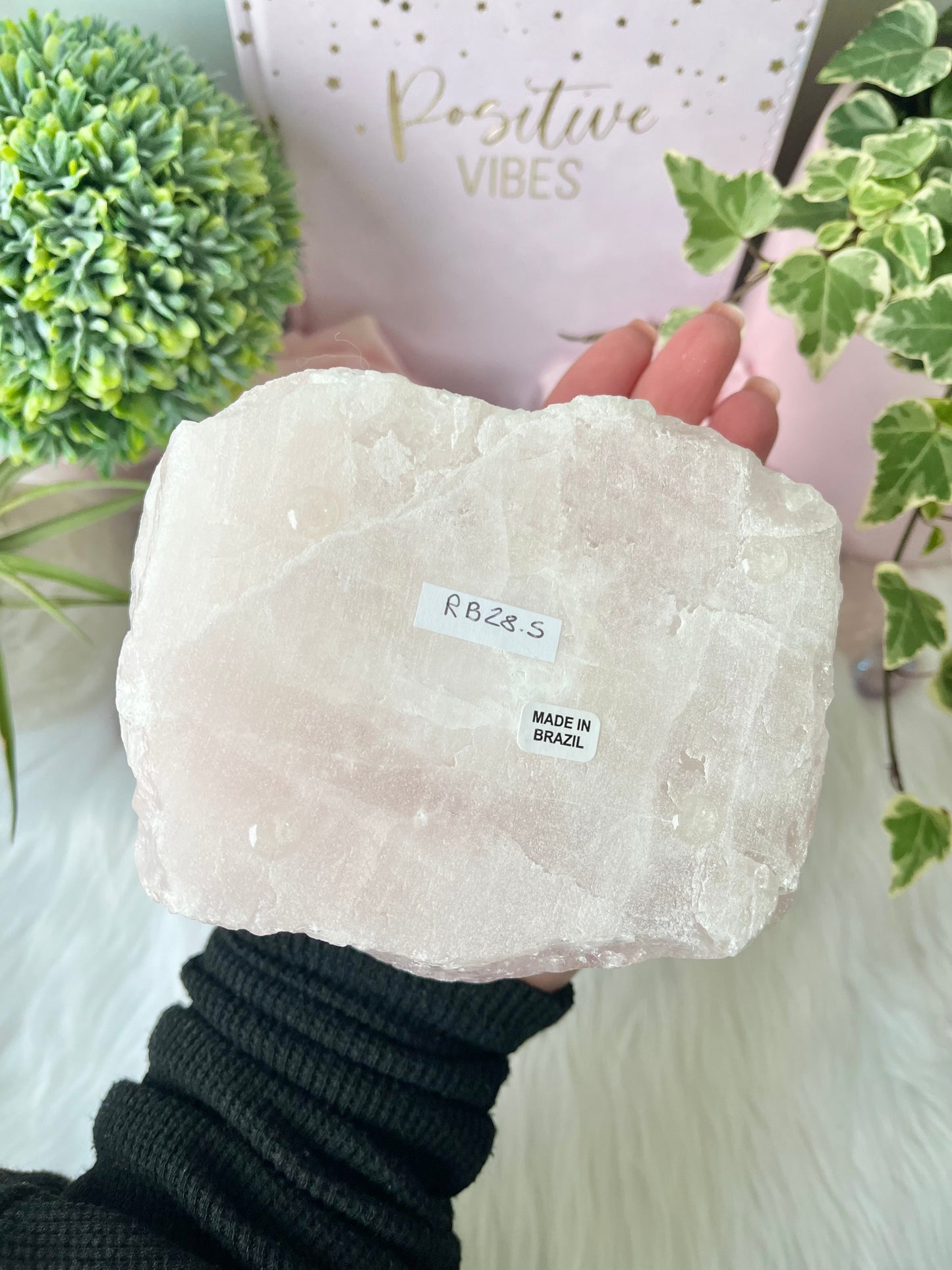 Rose Quartz T Light Holder B