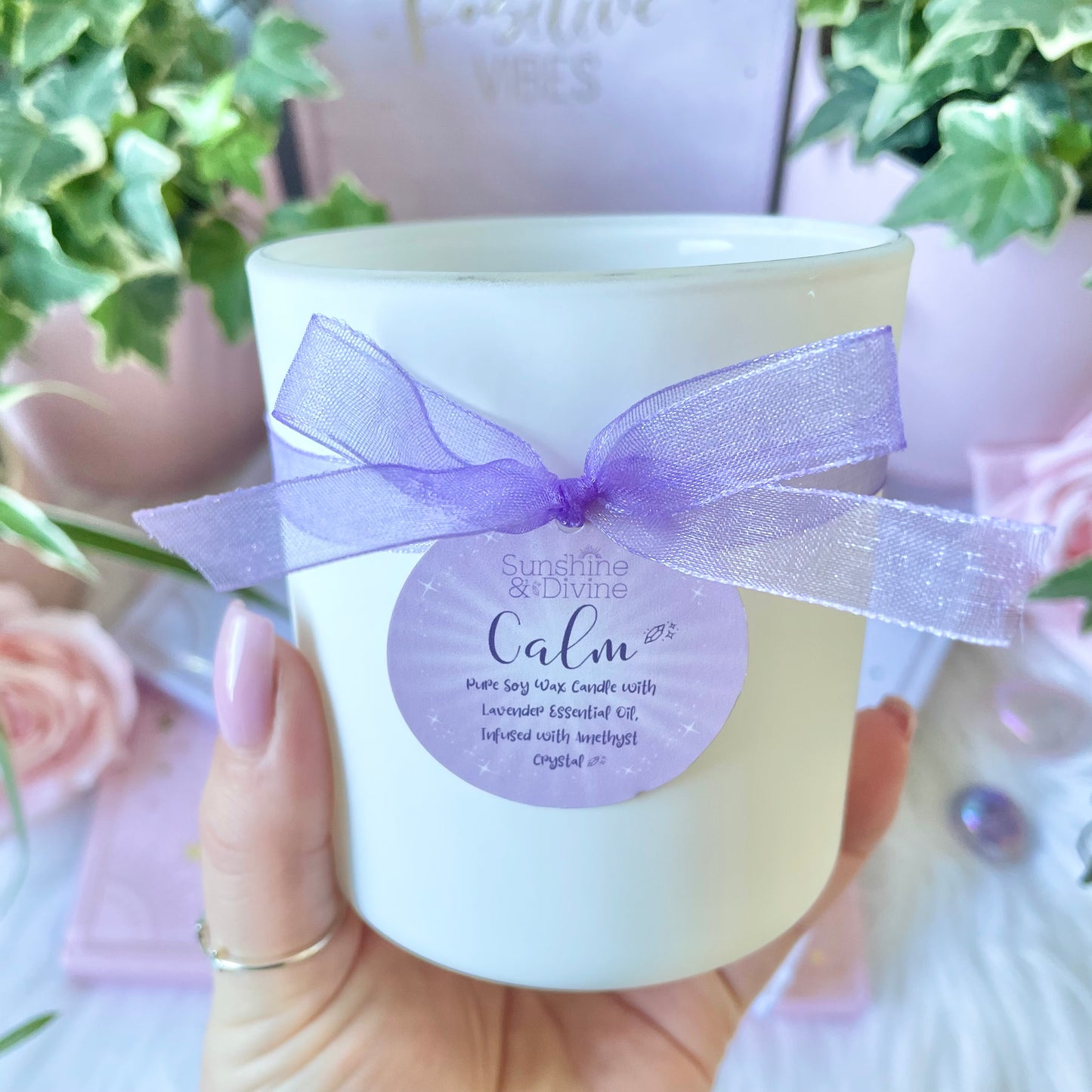 CALM Crystal Candle