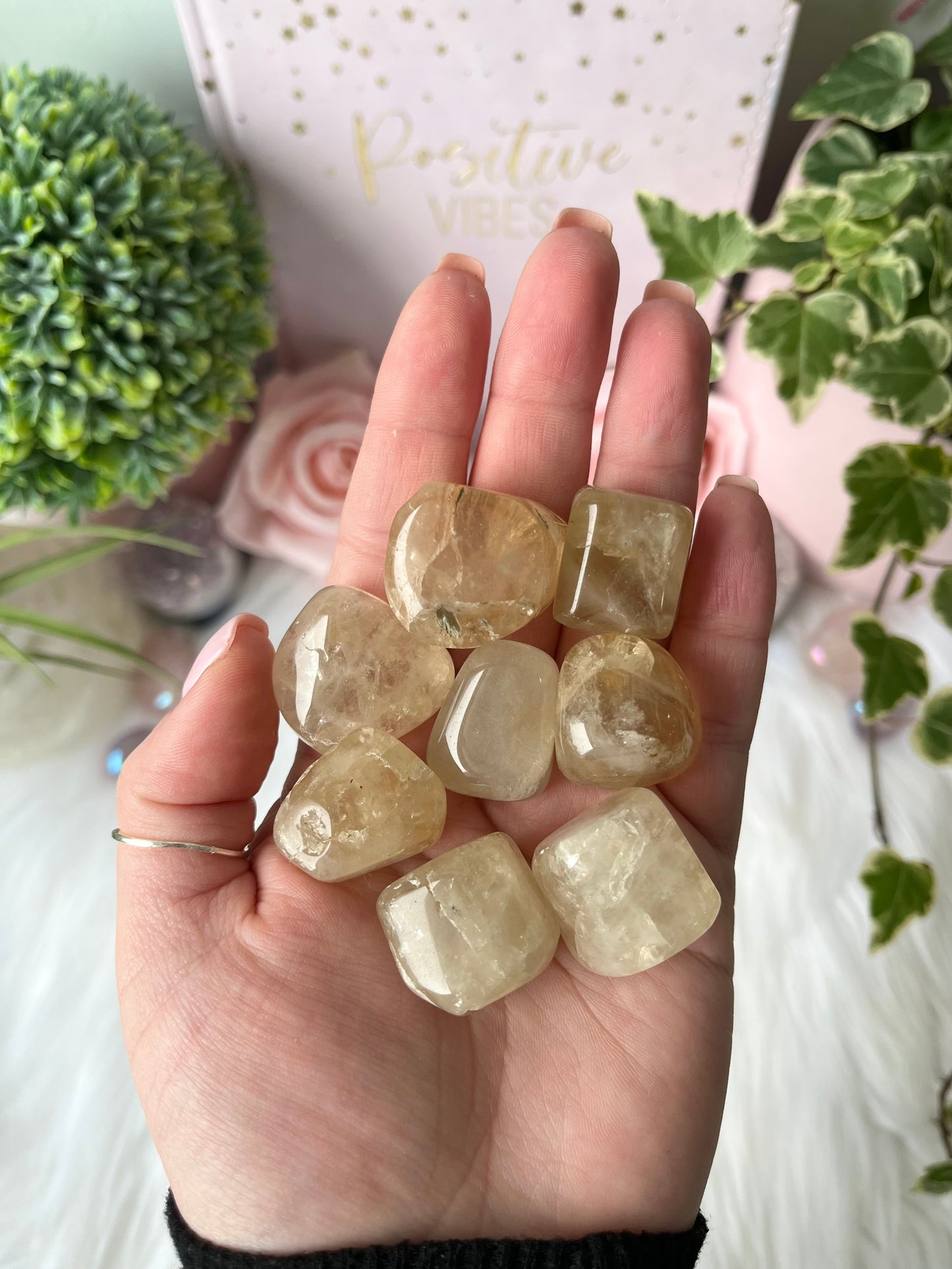 Indian Natural Citrine Tumbles