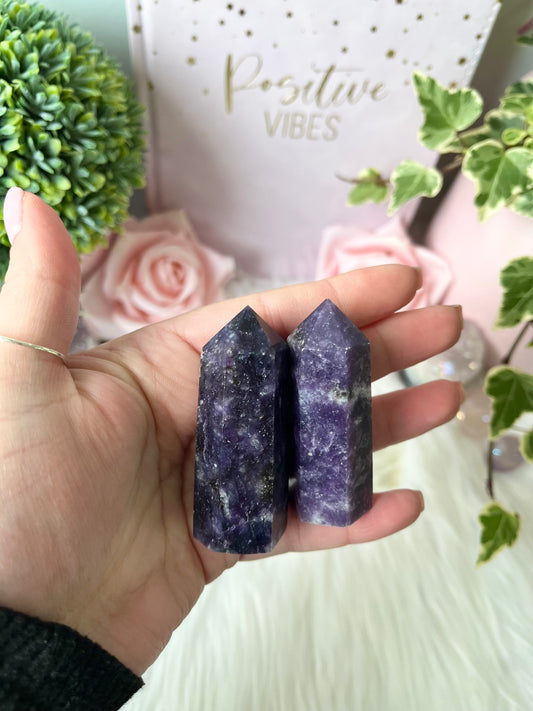 Mini Galaxy Lepidolite Towers