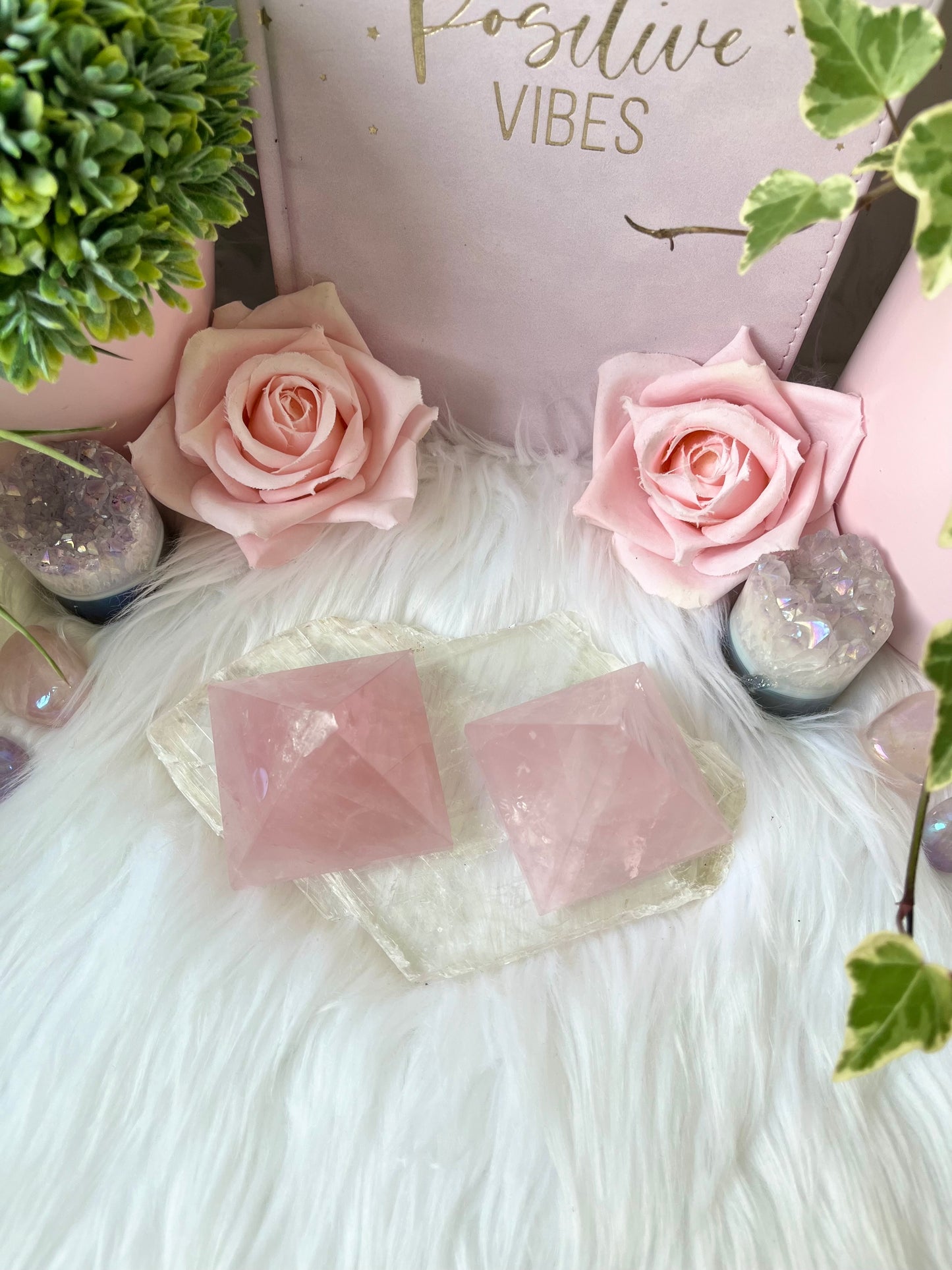 Rose Quartz Pyramid