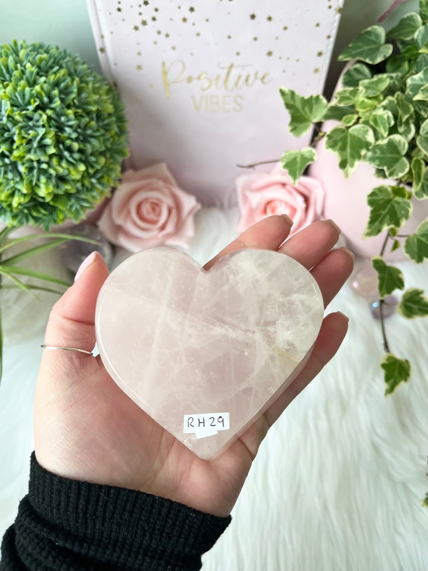 Rose Quartz Heart Bowl
