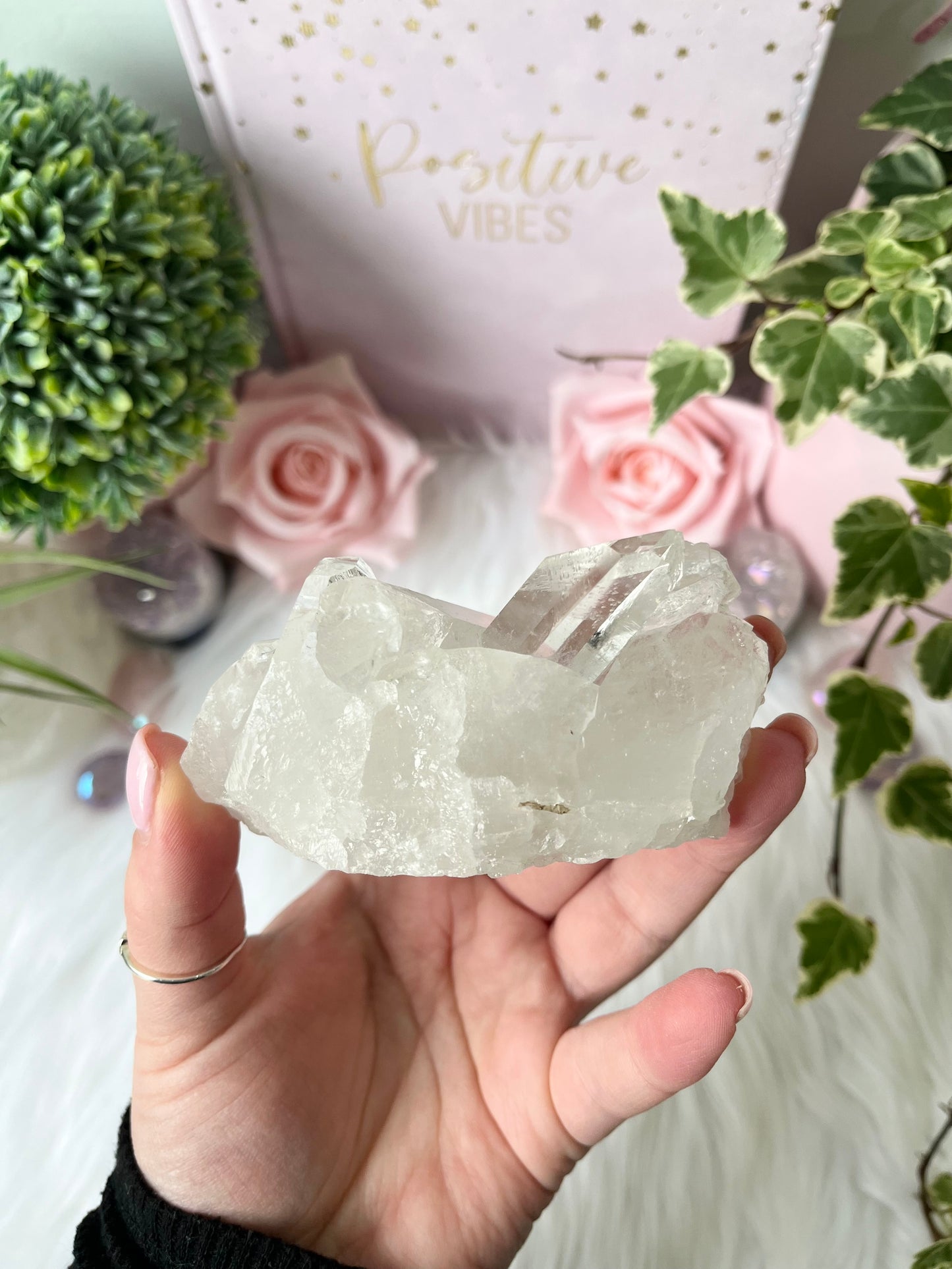 Clear Quartz Cluster A