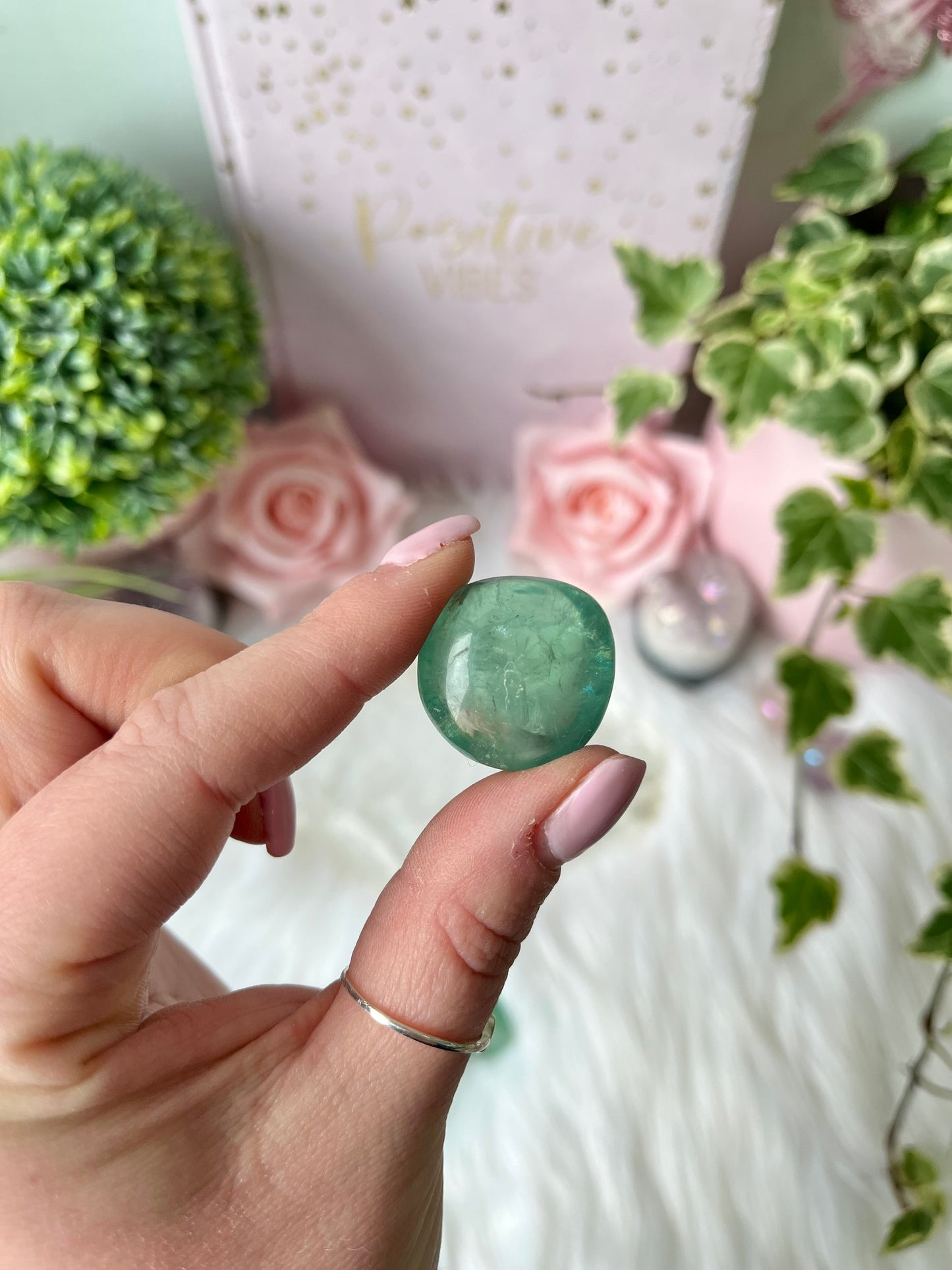 Green Fluorite Tumbles