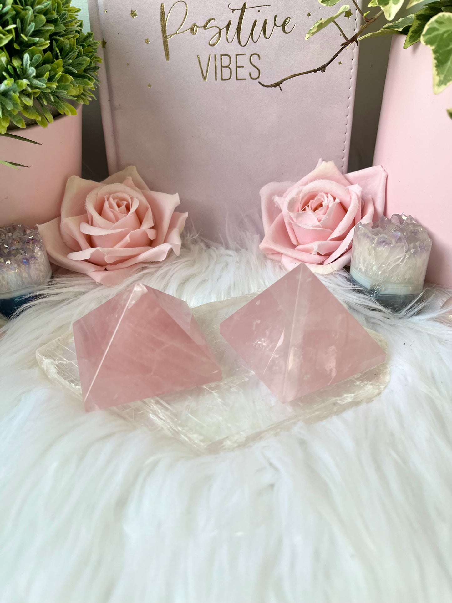 Rose Quartz Pyramid