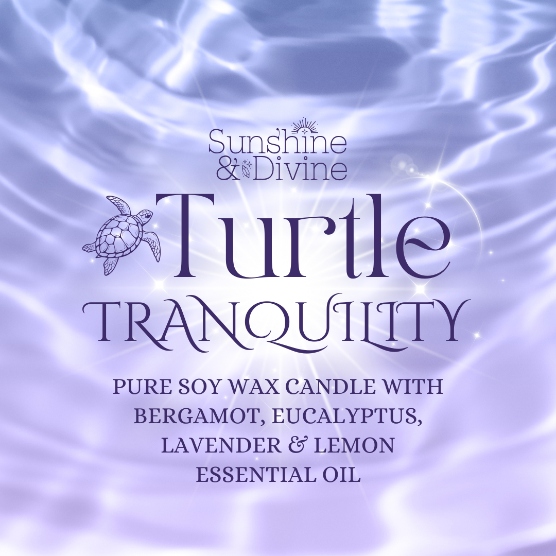 Turtle Tranquility Fluorite Candle