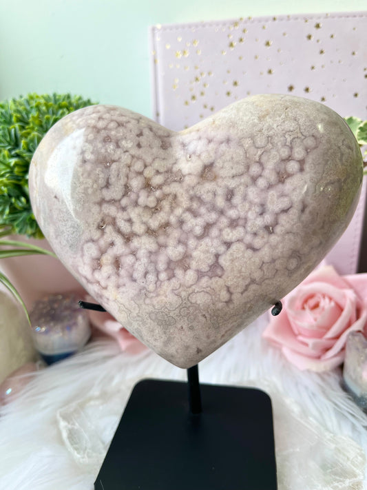 Pink Amethyst Heart