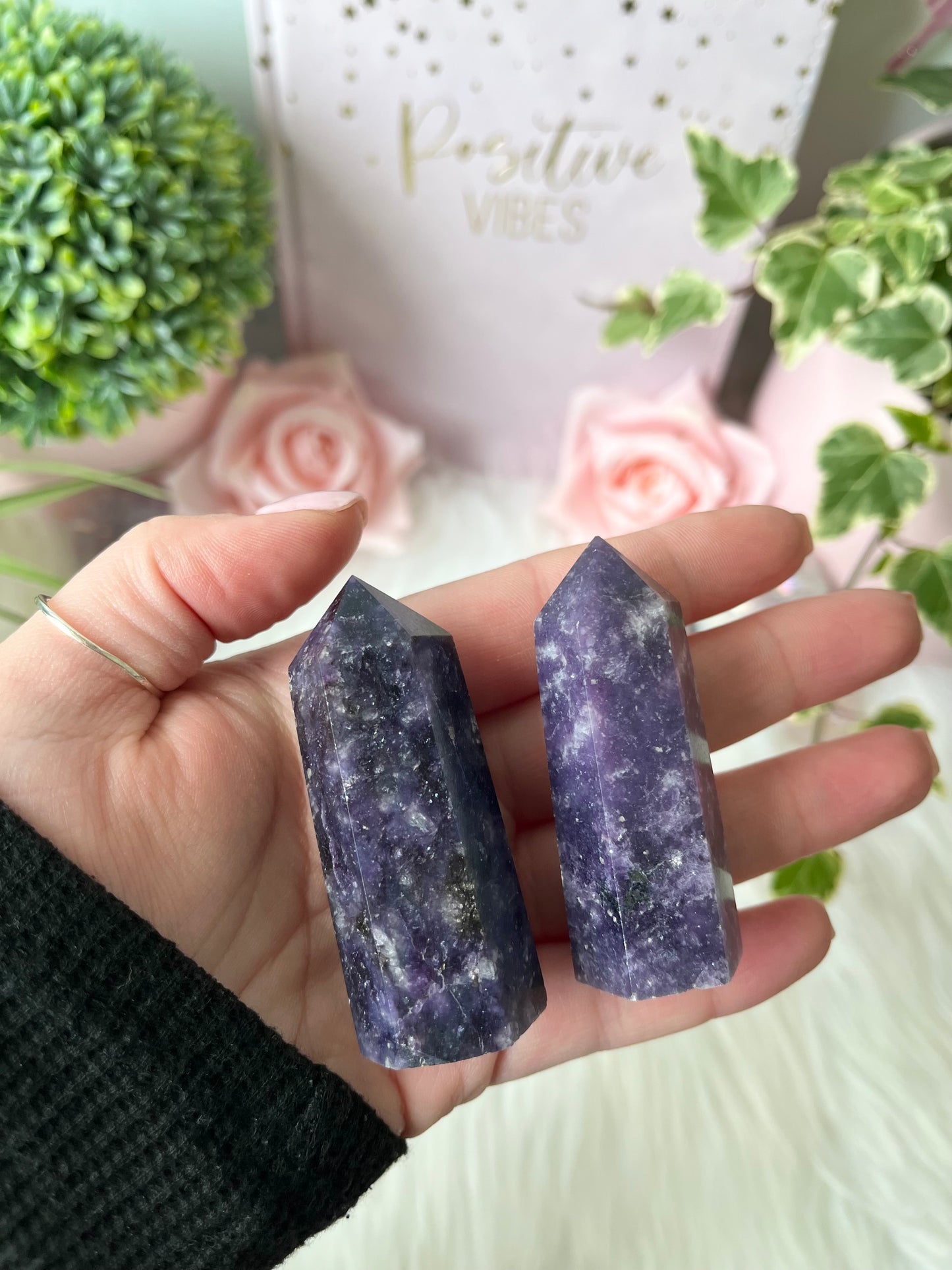 Galaxy Lepidolite Tower