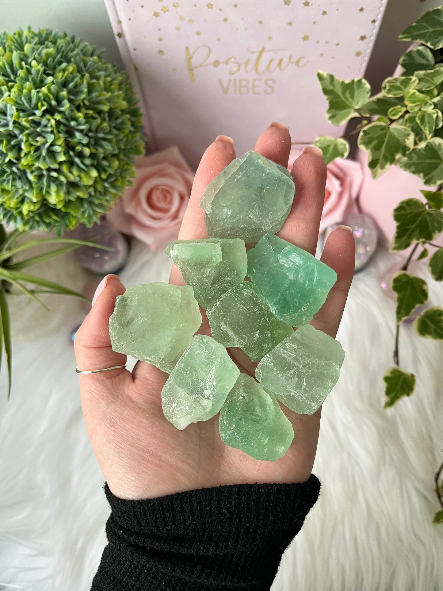 Raw Green Fluorite