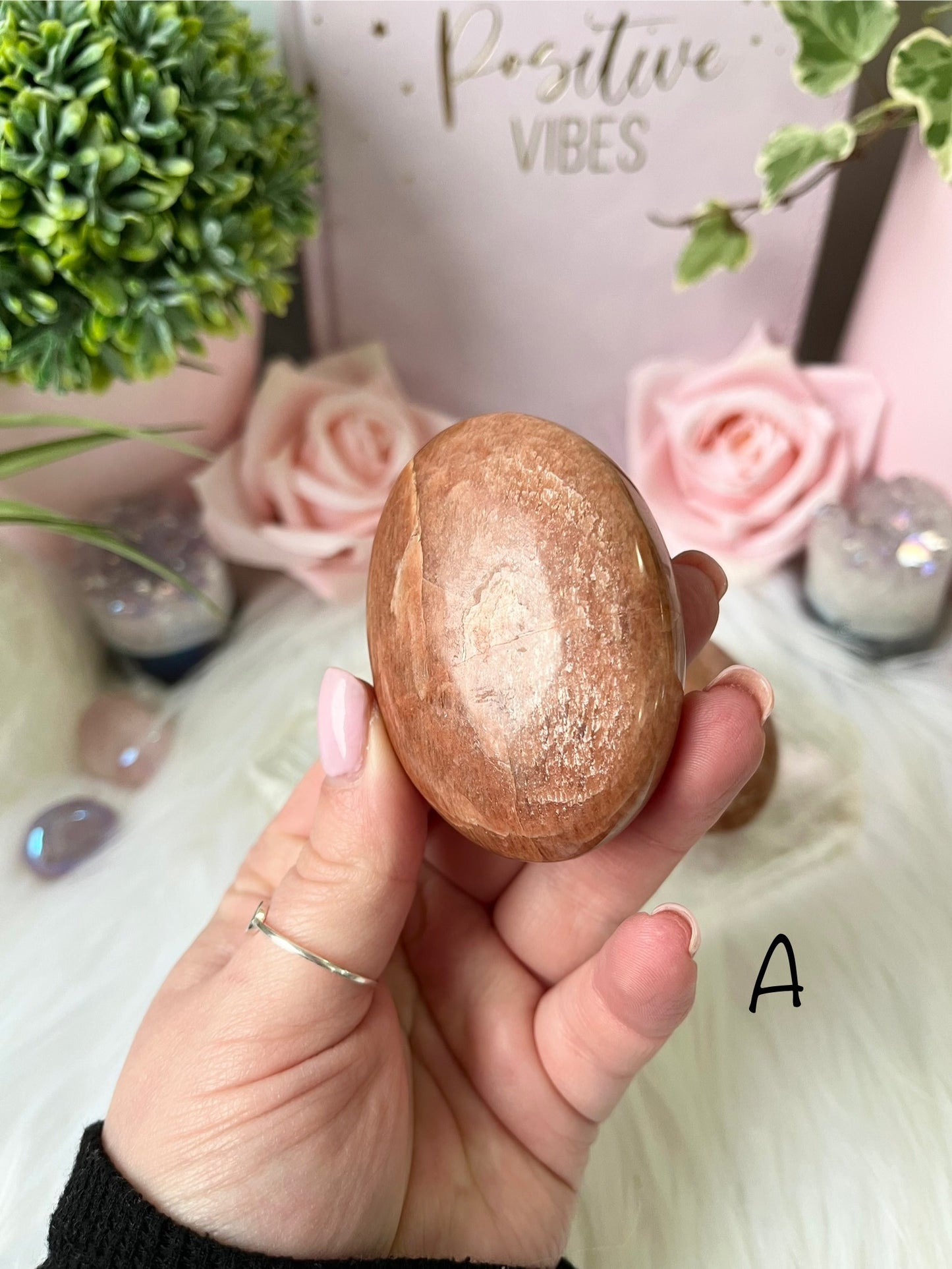 Peach Moonstone Palmstone