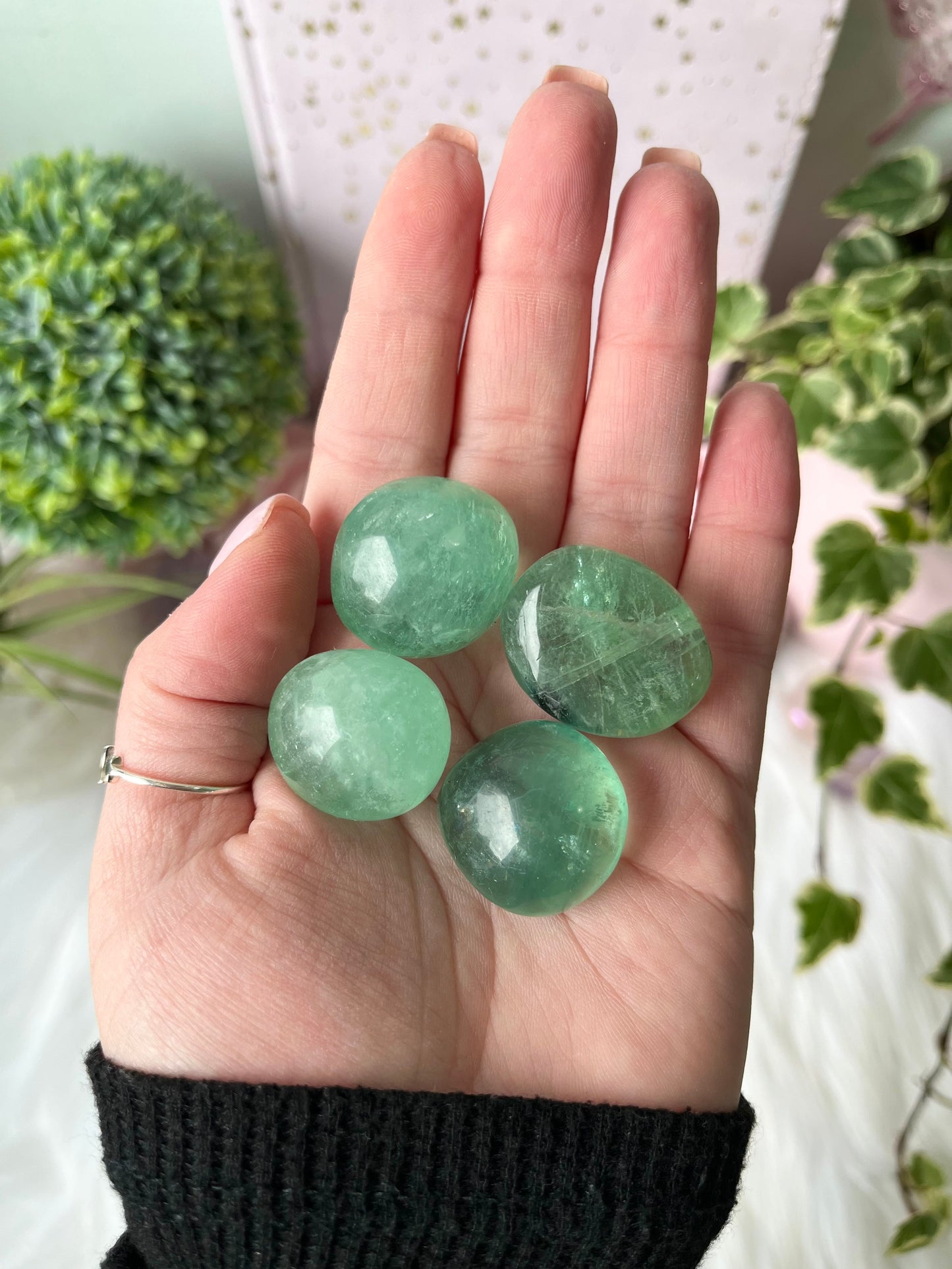 Green Fluorite Tumbles
