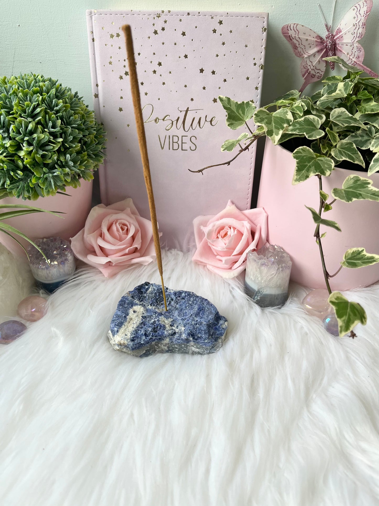 Sodalite Incense Holder