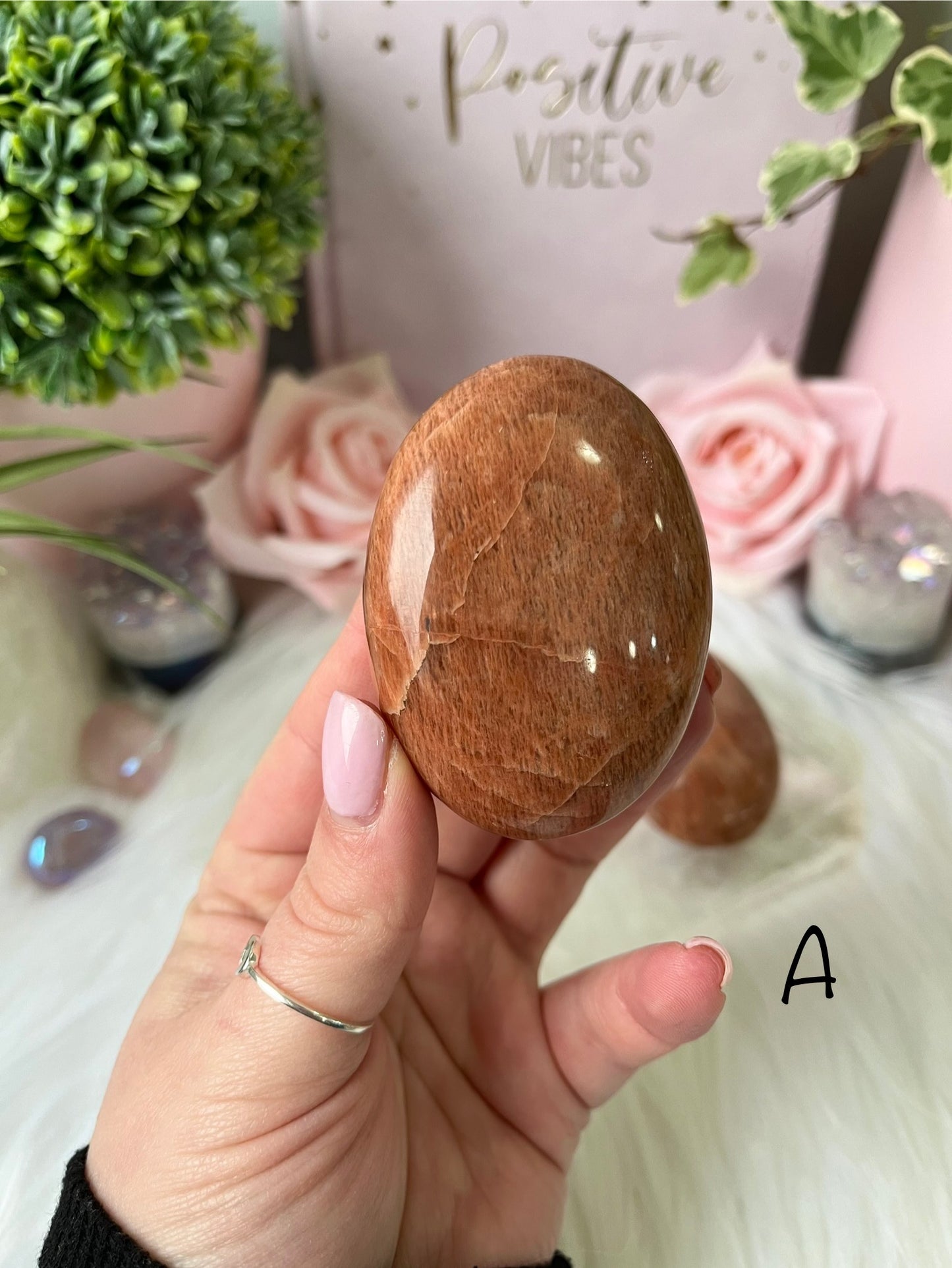 Peach Moonstone Palmstone