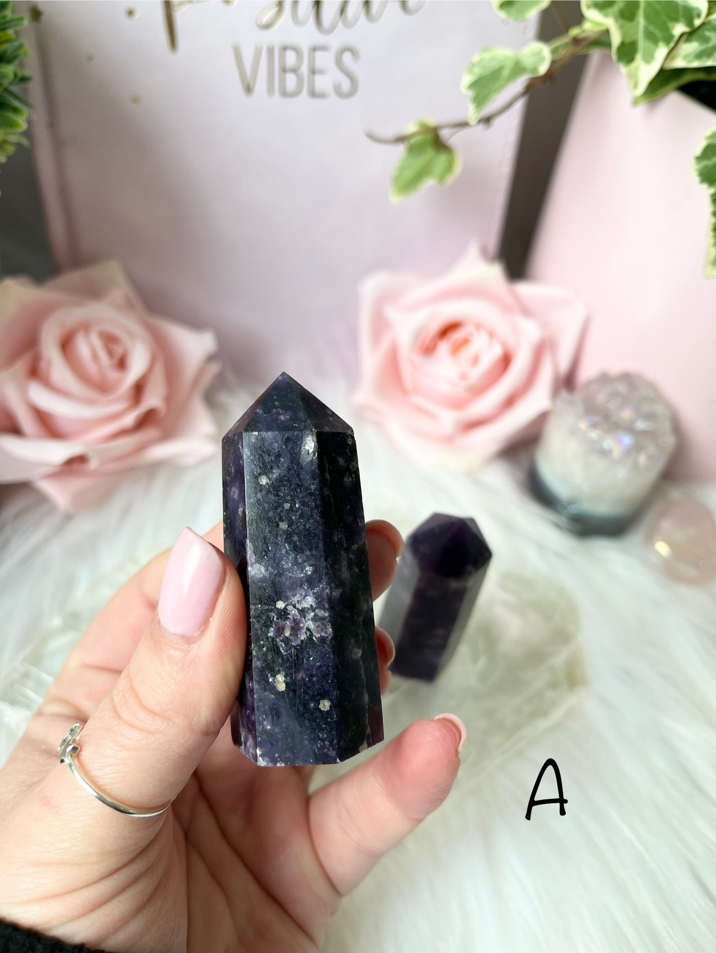 Mini Galaxy Lepidolite Towers