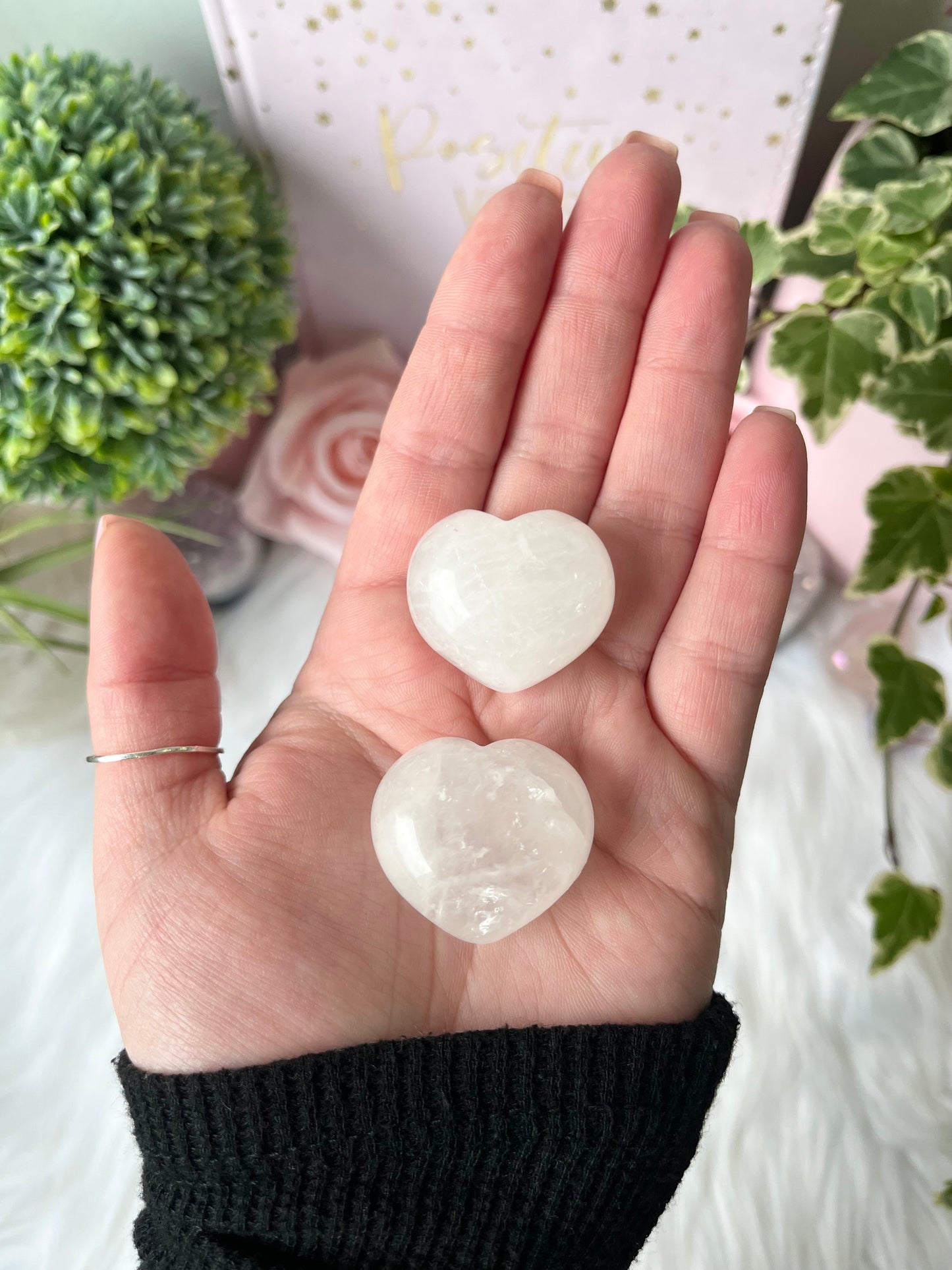 Quartz Pocket Hearts