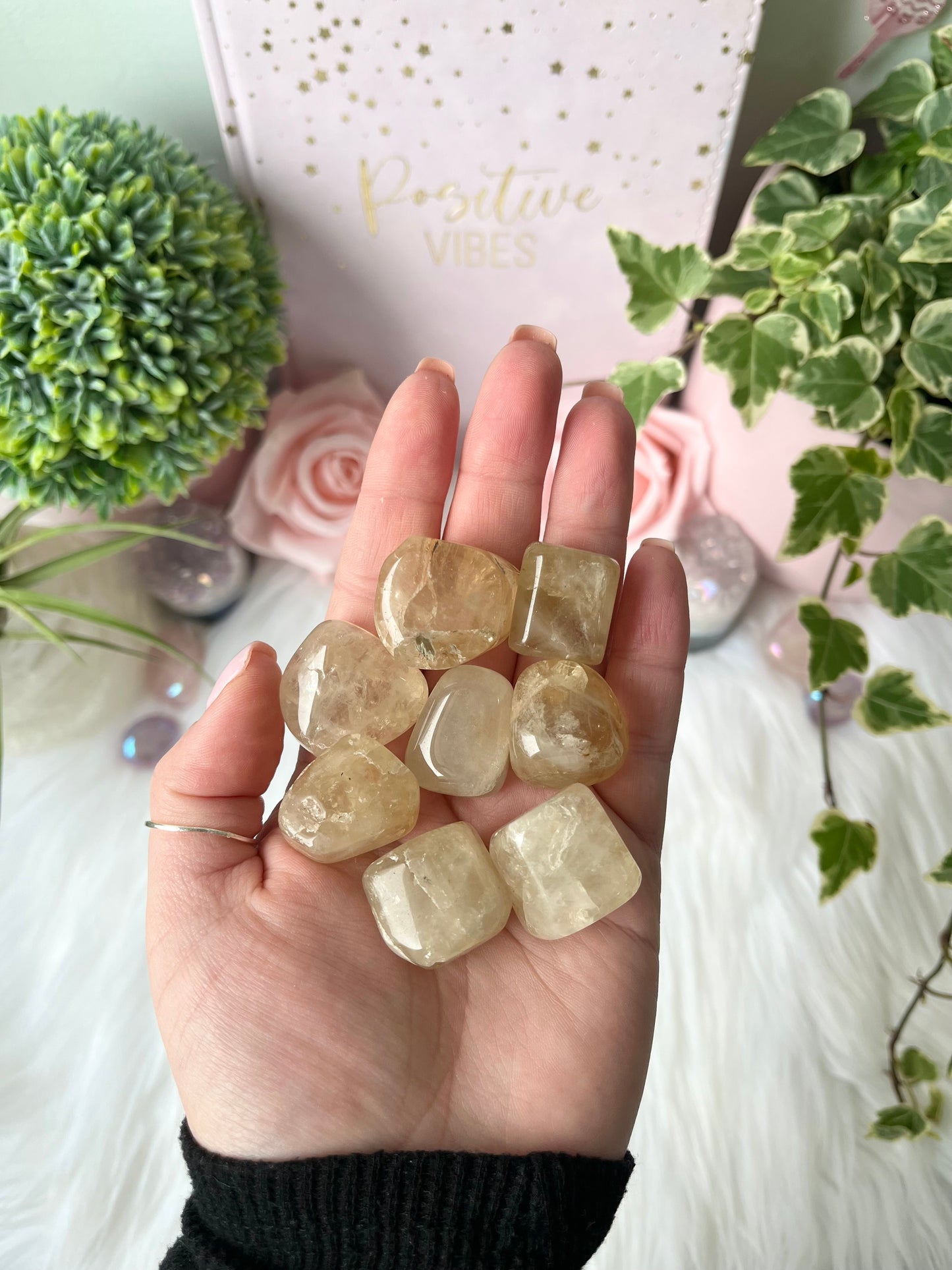 Indian Natural Citrine Tumbles