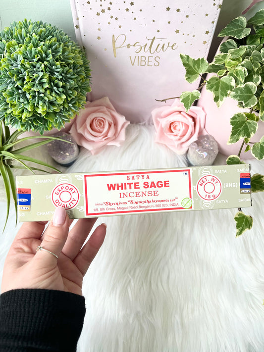 White Sage Satya Incense Sticks