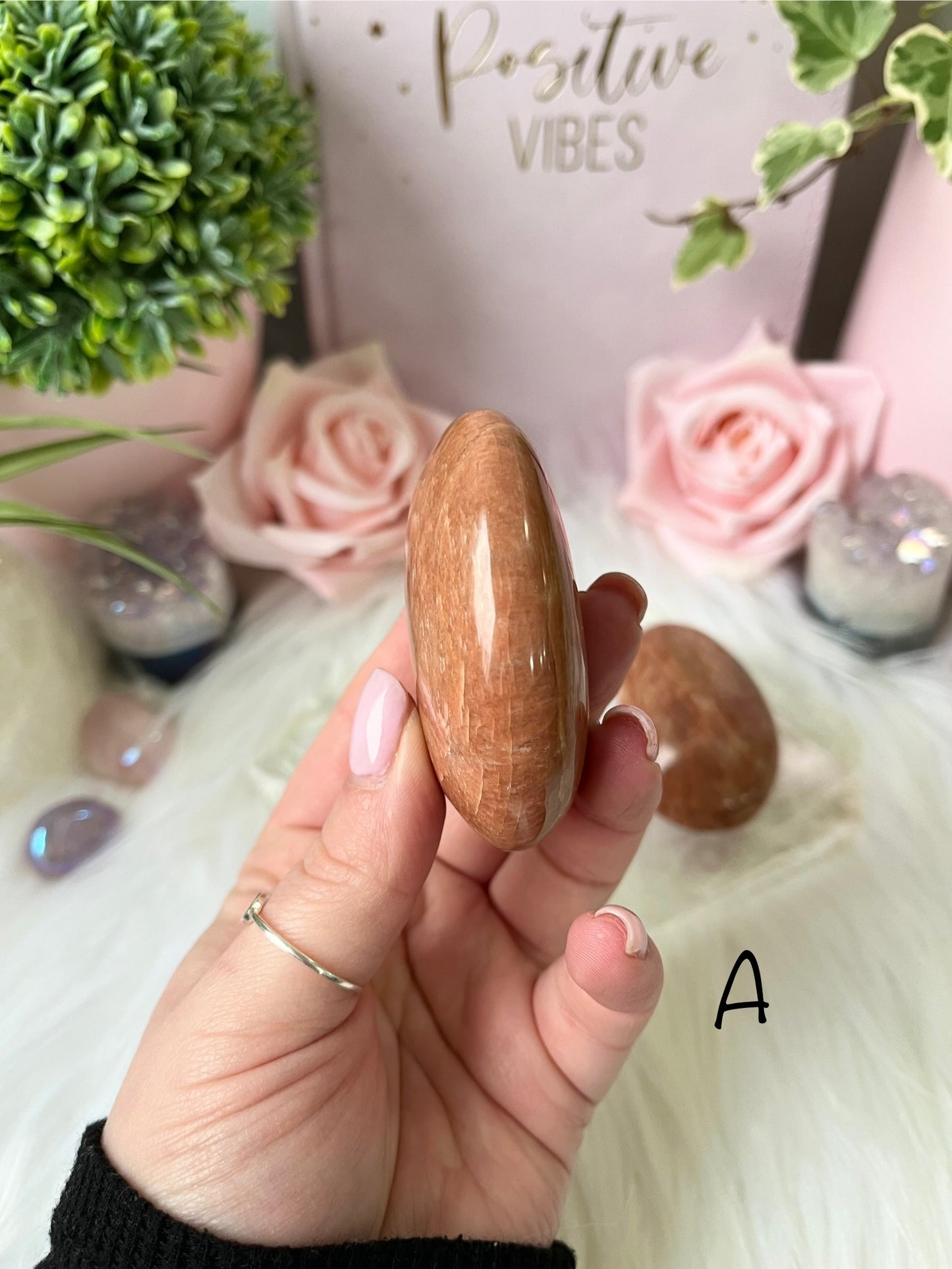 Peach Moonstone Palmstone