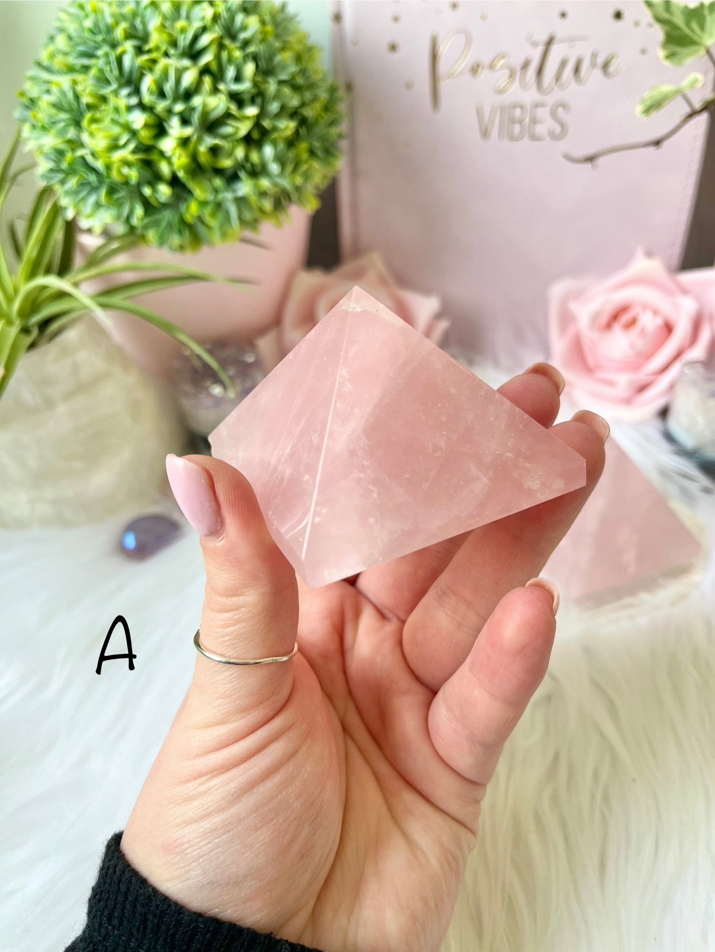 Rose Quartz Pyramid