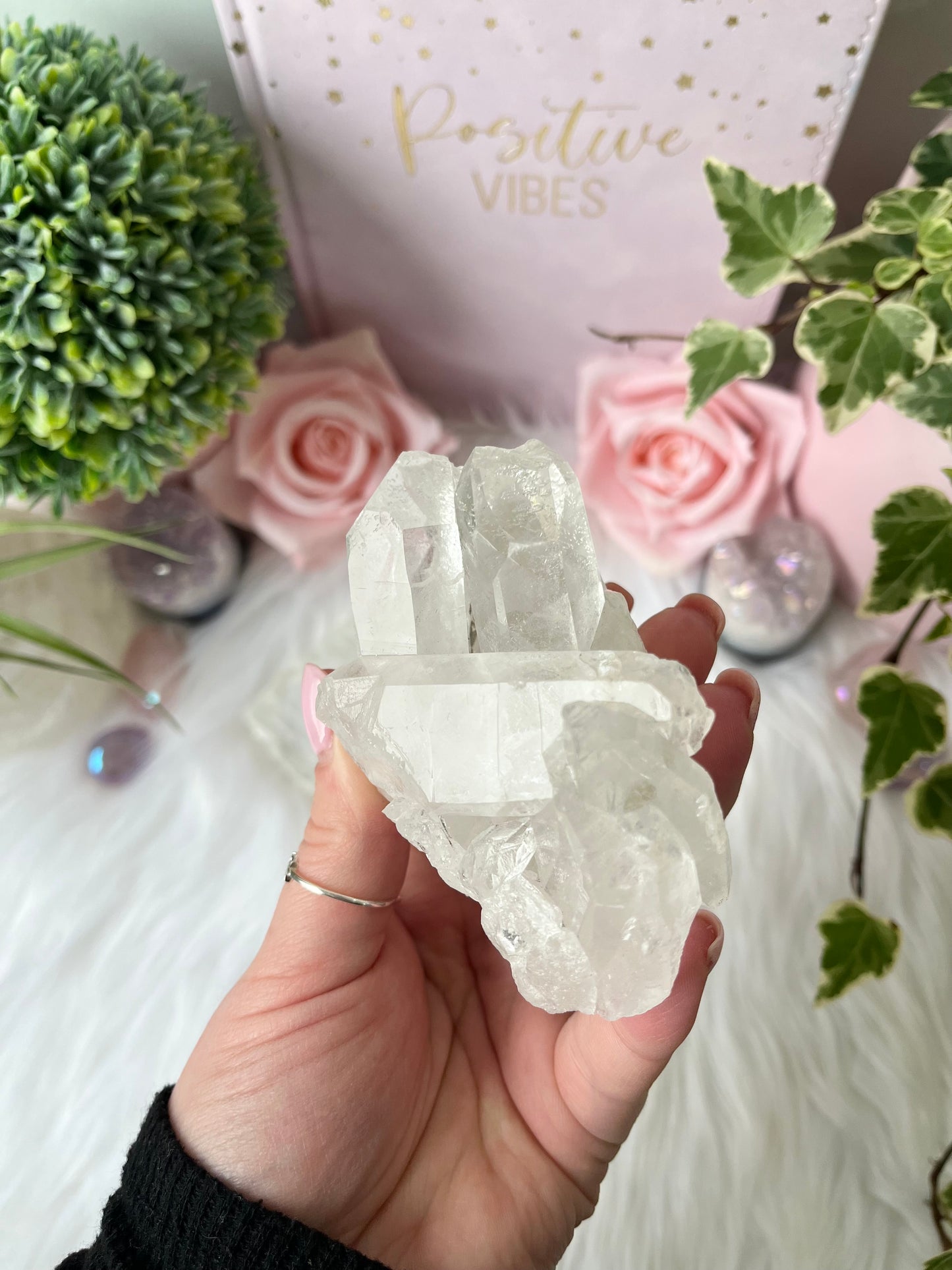 Clear Quartz Cluster A
