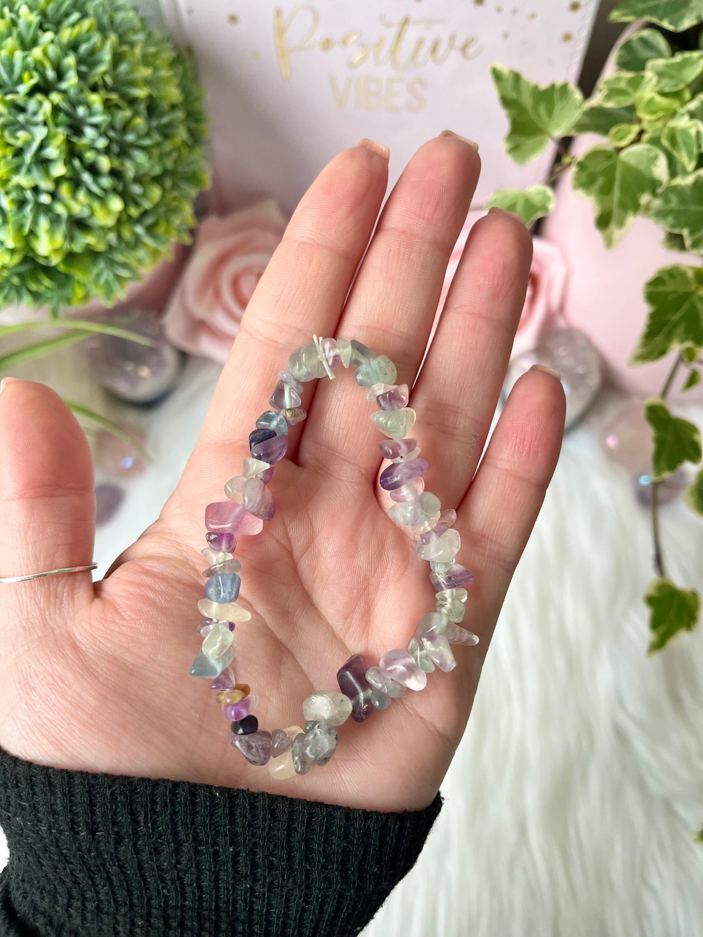 Fluorite Chip Bracelet