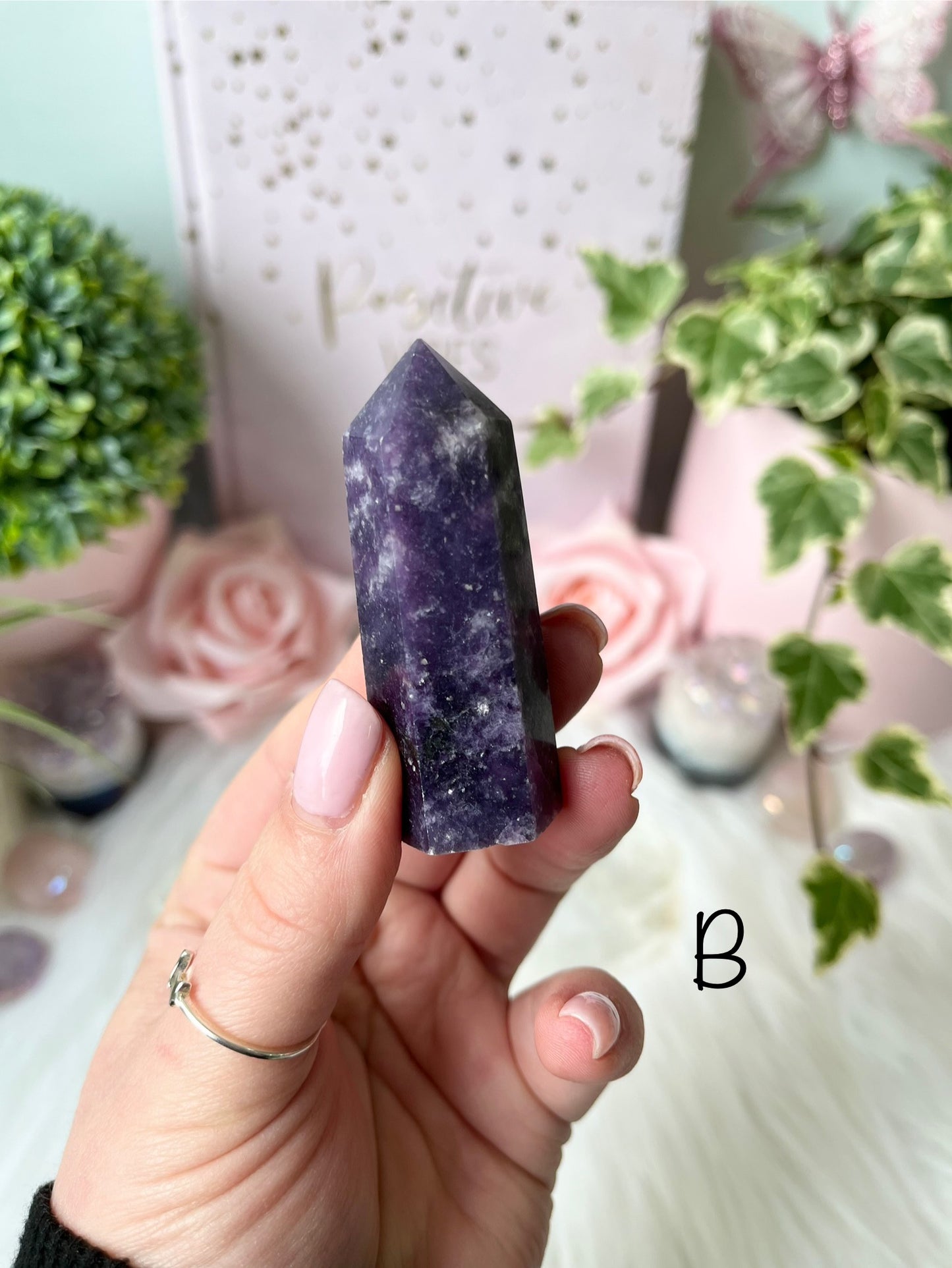 Mini Galaxy Lepidolite Towers
