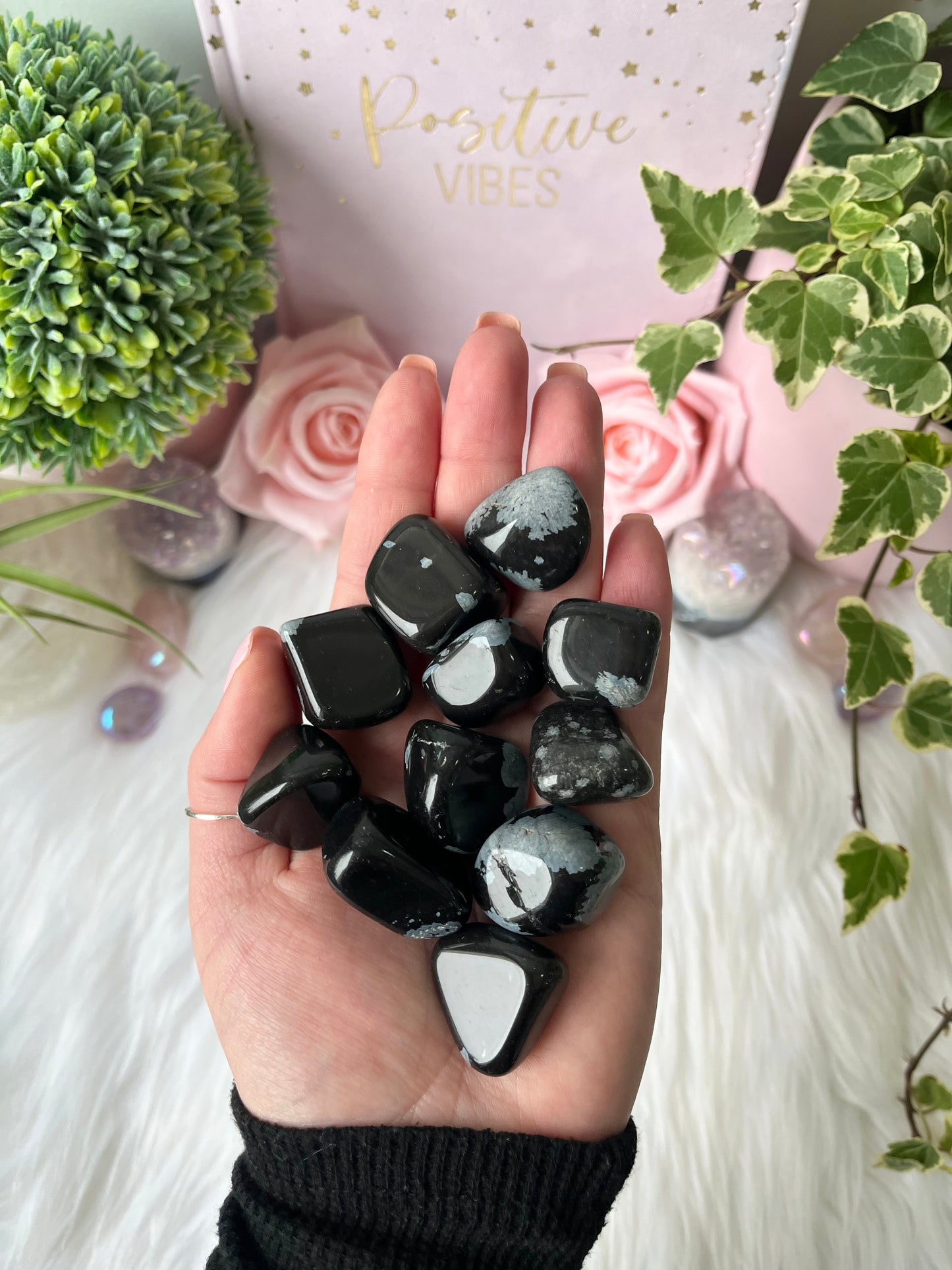 Snowflake Obsidian Tumbles