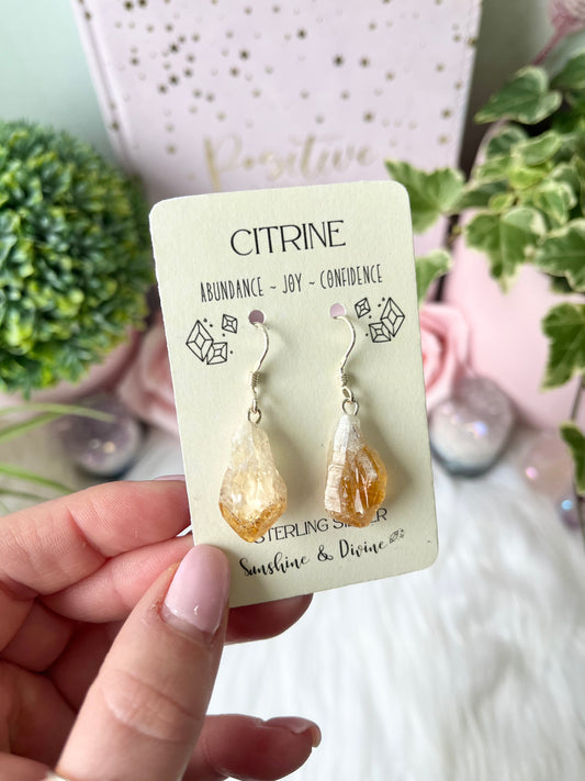 Sterling Silver Citrine Earrings