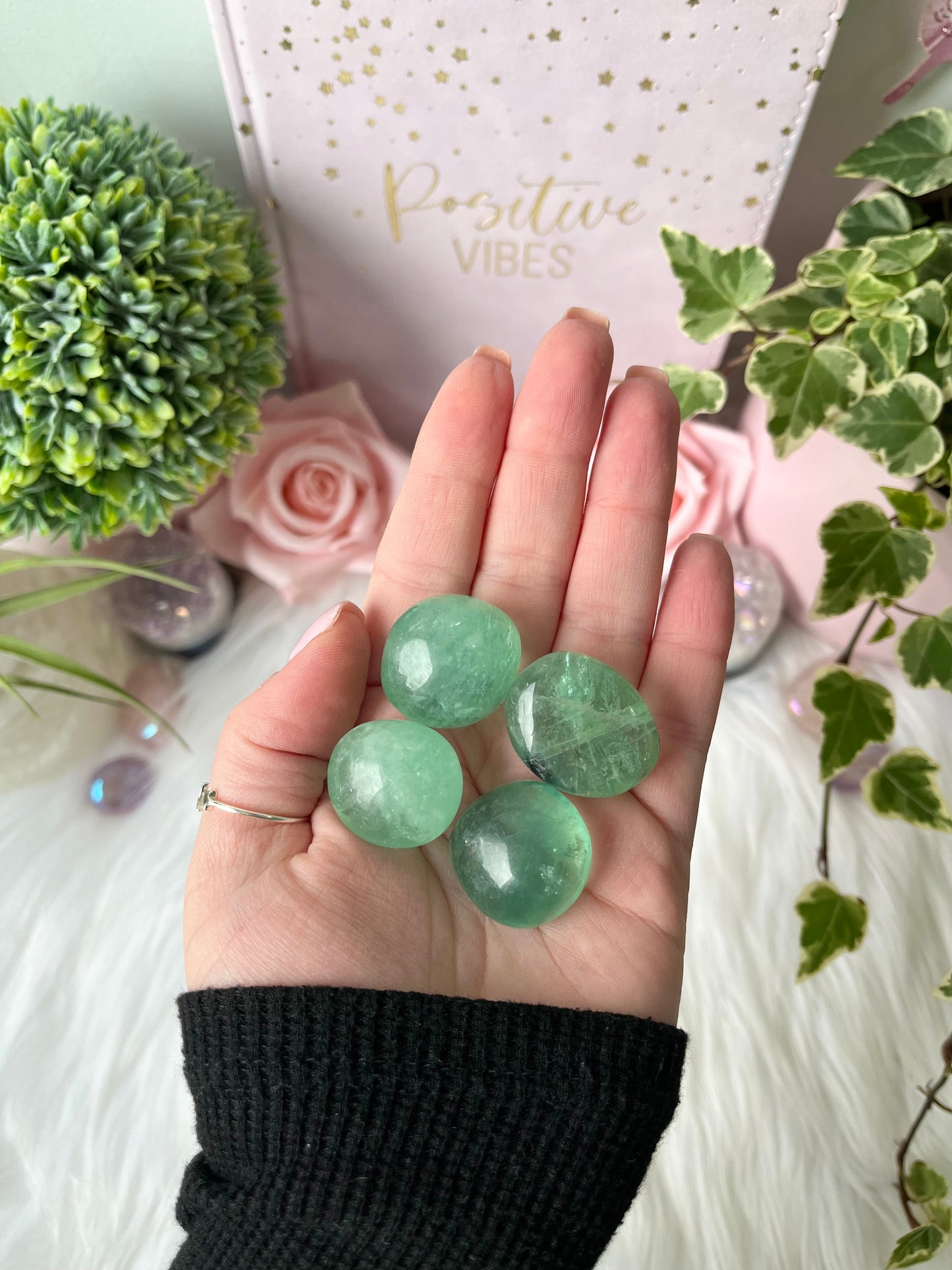 Green Fluorite Tumbles