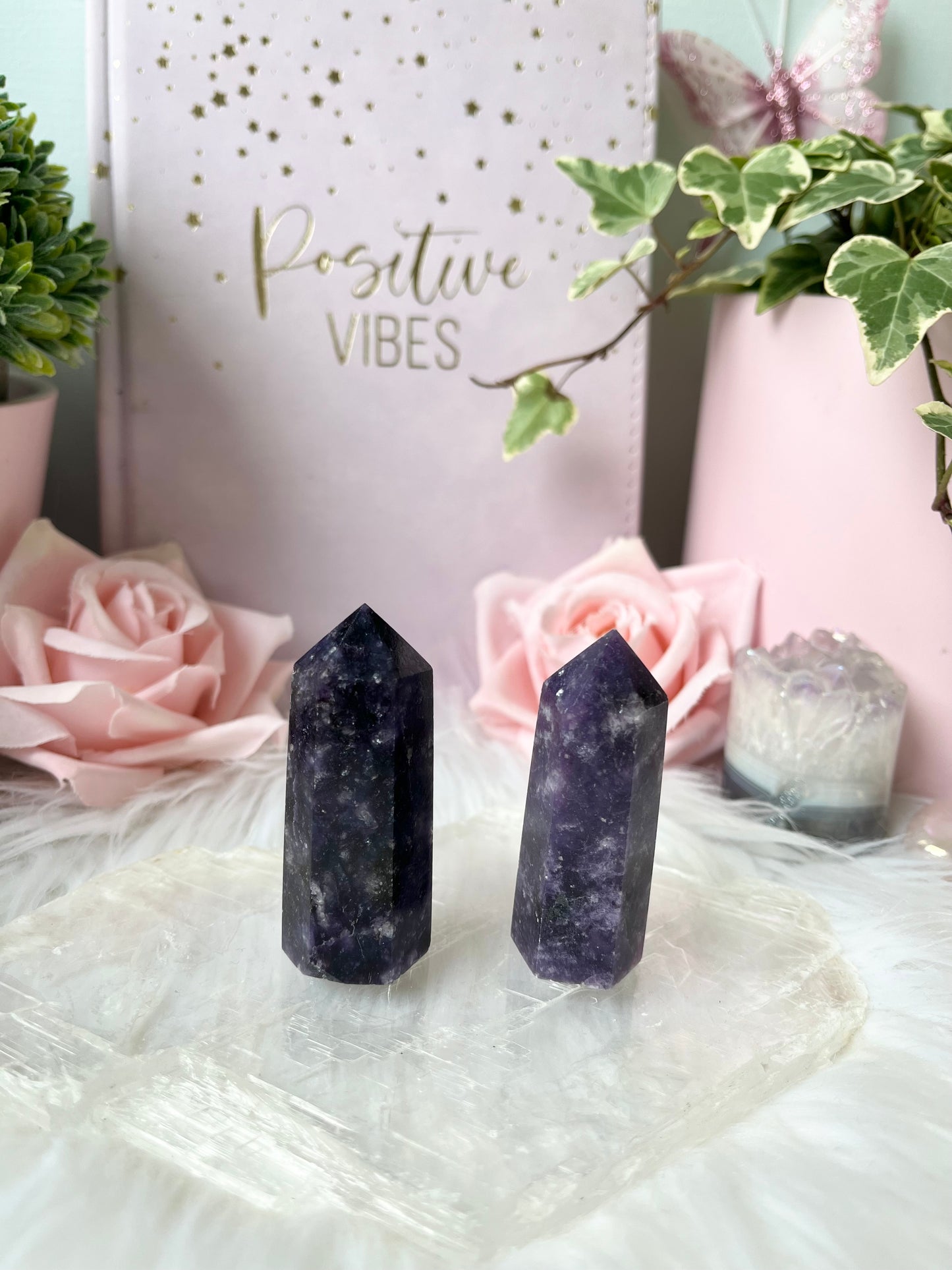 Mini Galaxy Lepidolite Towers