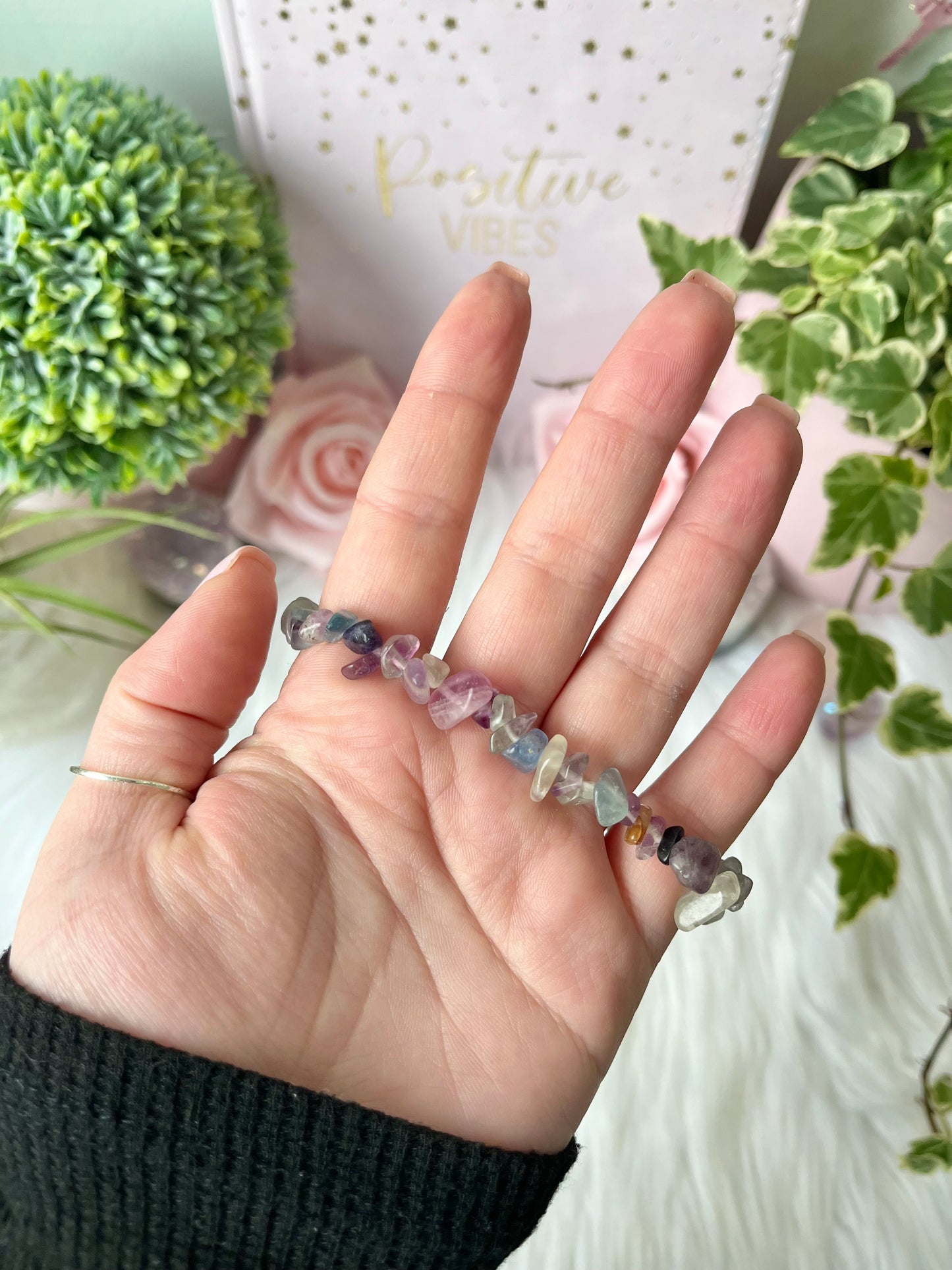 Fluorite Chip Bracelet