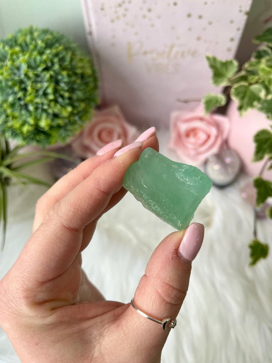 Raw Green Fluorite