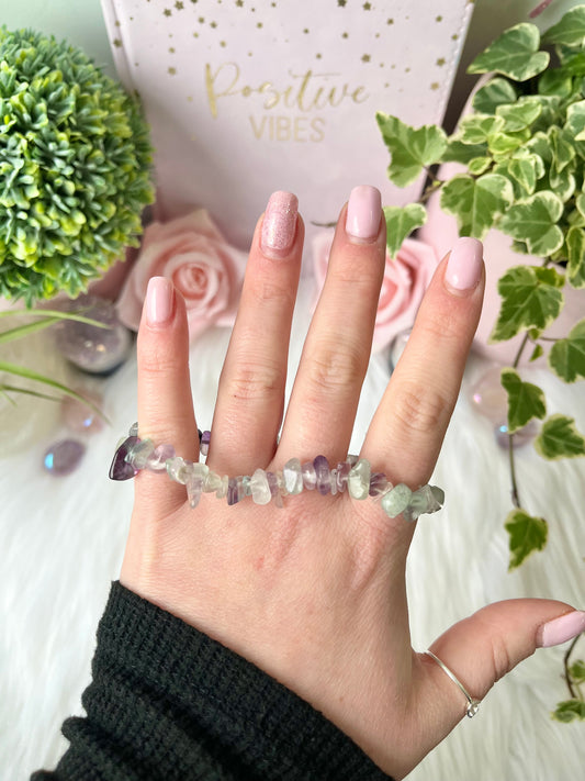 Fluorite Chip Bracelet