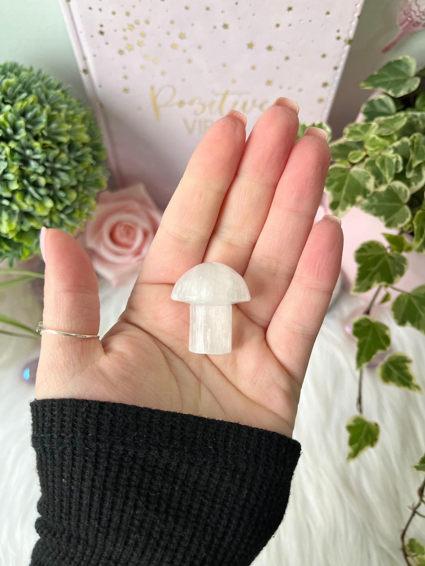 Small selenite mushroom