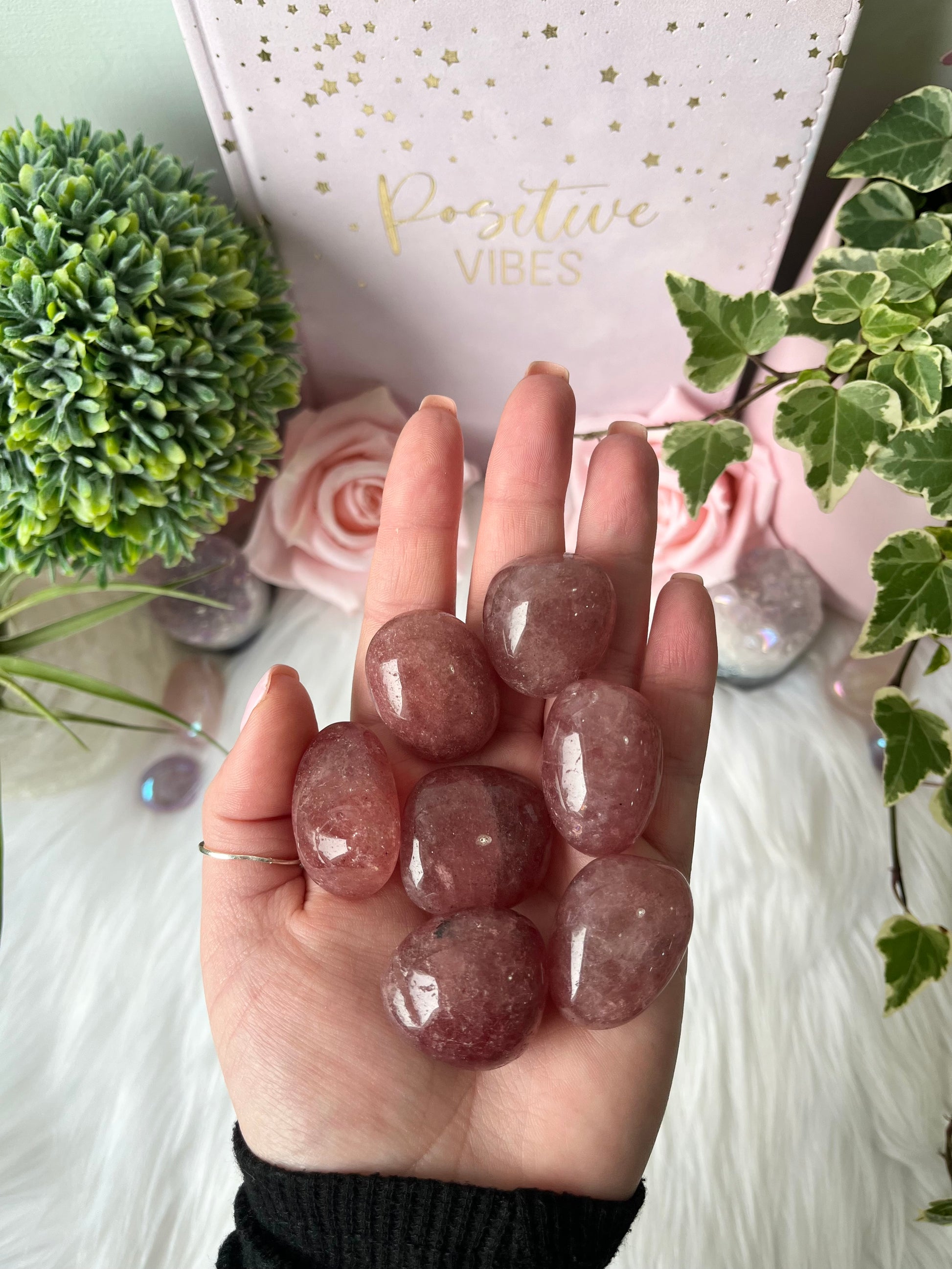 Strawberry Quartz Chunky Tumbles 