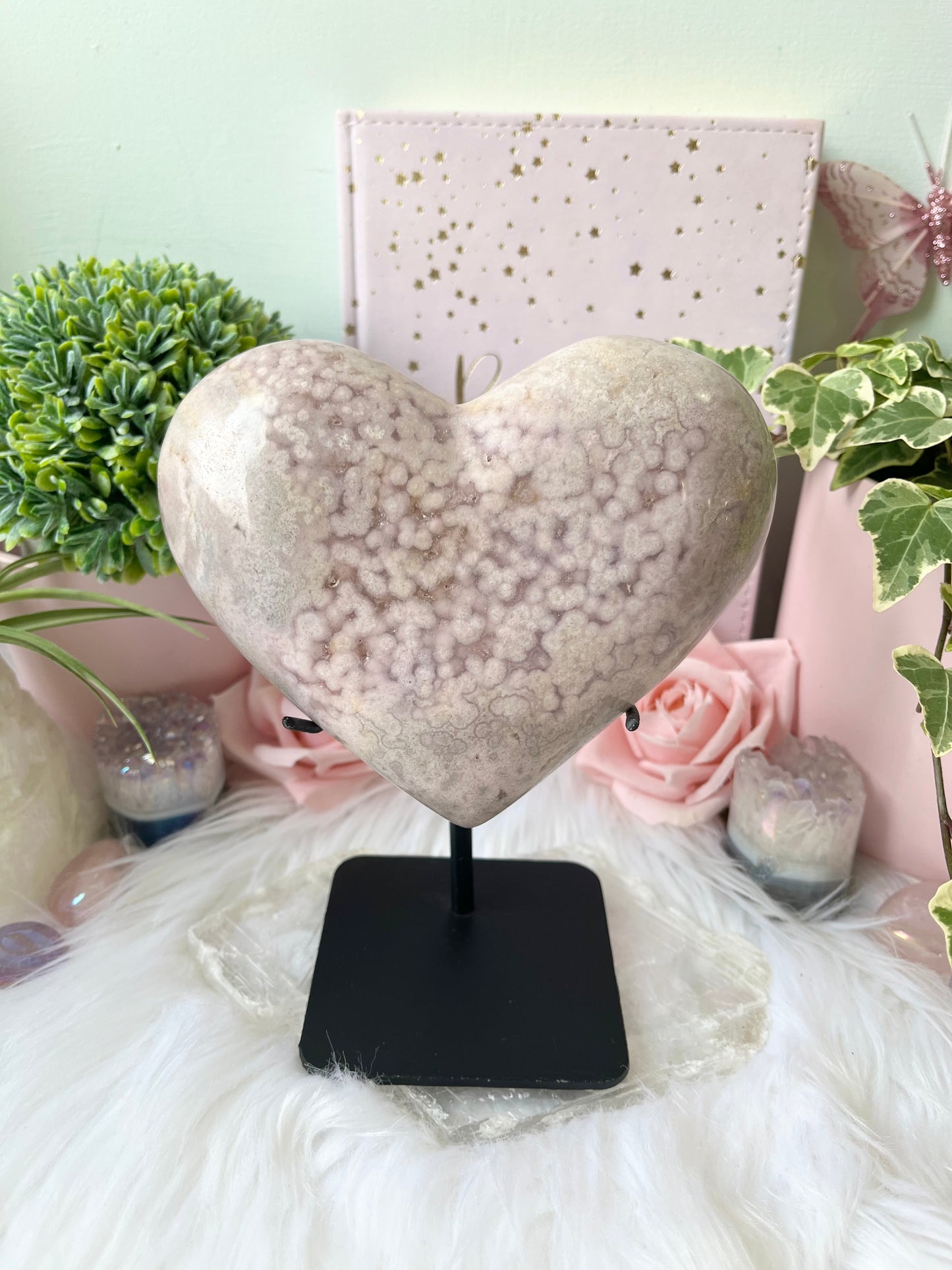 Pink Amethyst Heart