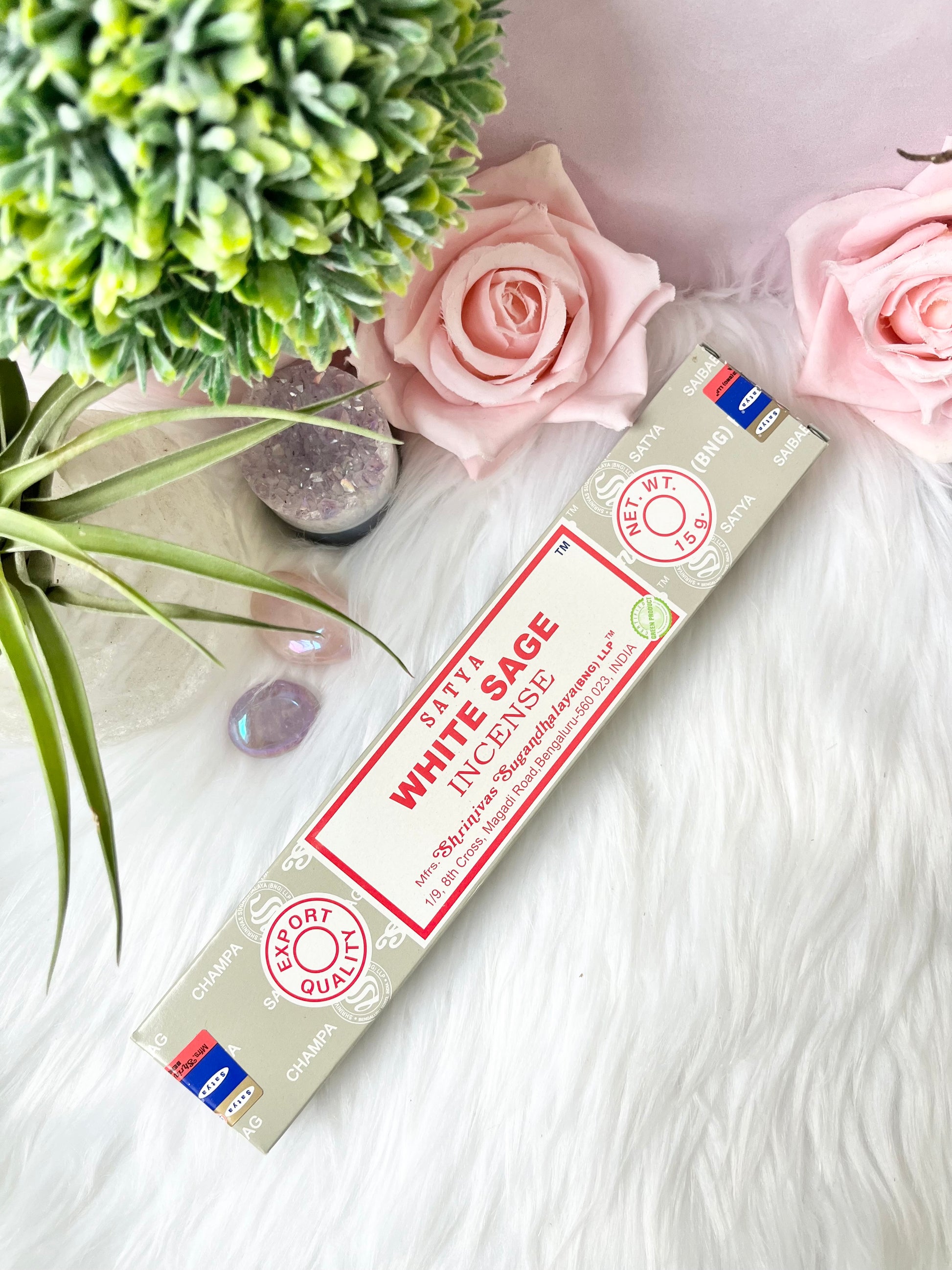 White Sage Satya Incense Sticks