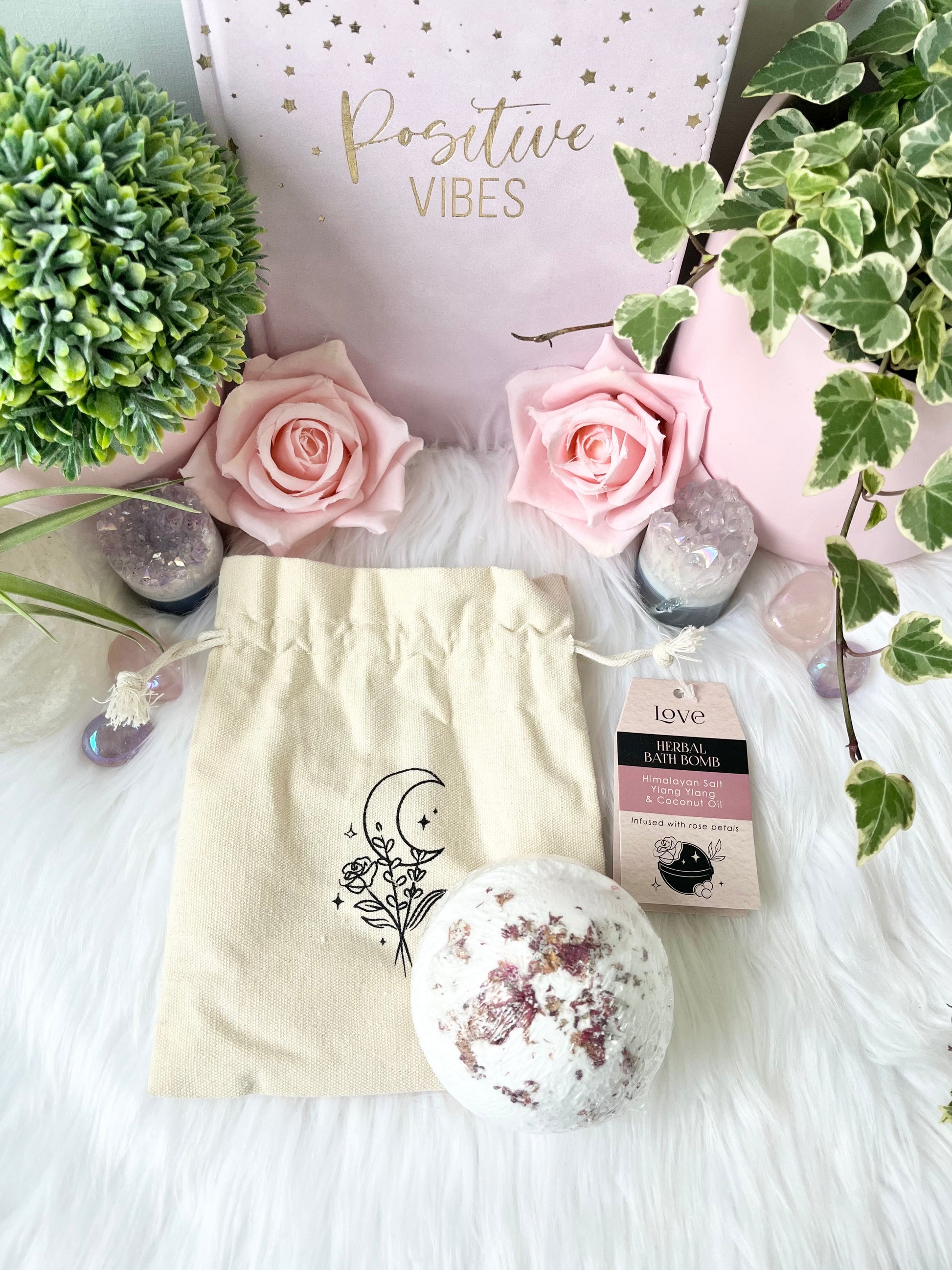 “Love” Herbal Ylang Ylang Bath Bomb