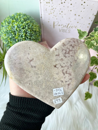Pink Amethyst Heart